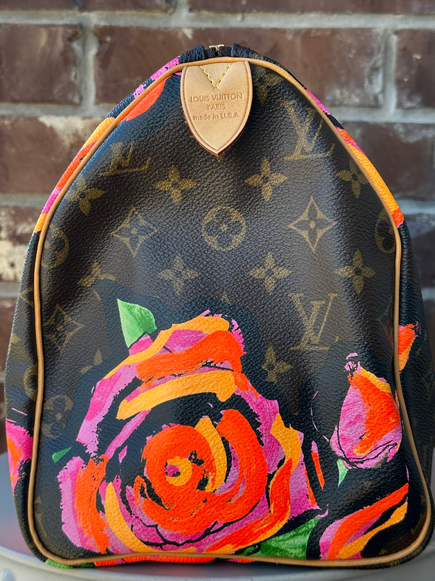 Louis Vuitton Limited Edition Monogram Speedy Roses 30 51189