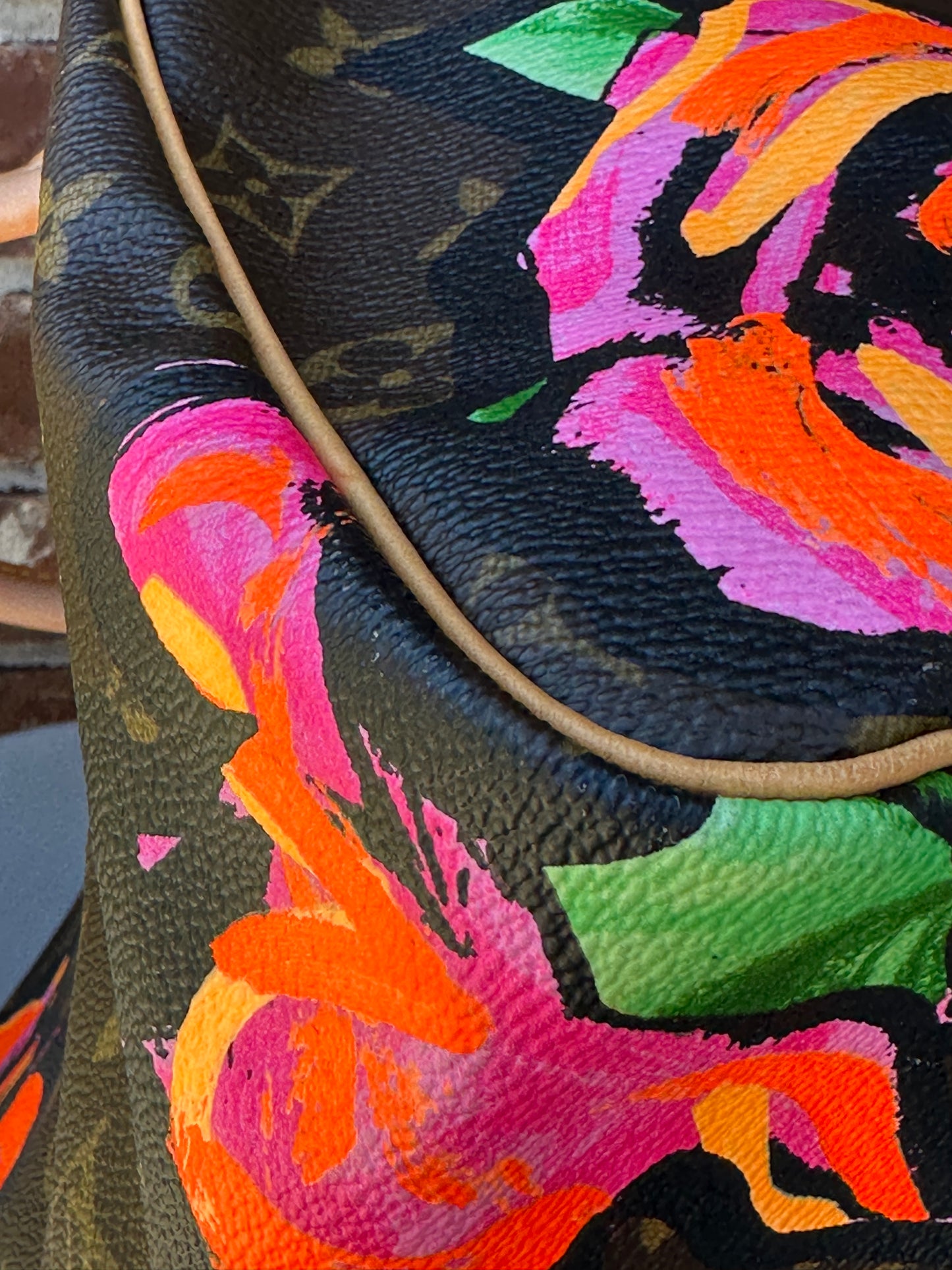 Louis Vuitton Limited Edition Monogram Speedy Roses 30 51189