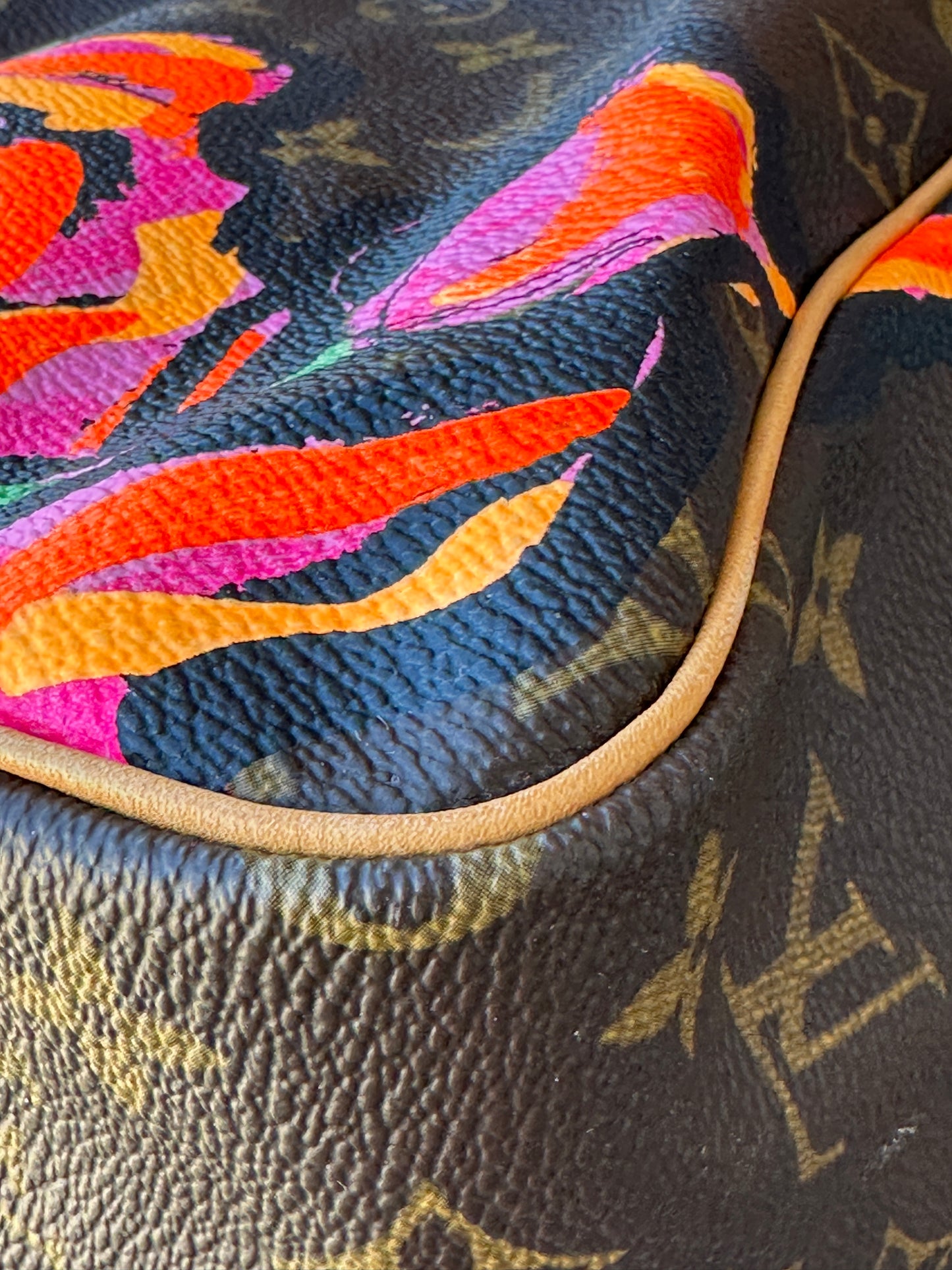 Louis Vuitton Limited Edition Monogram Speedy Roses 30 51189