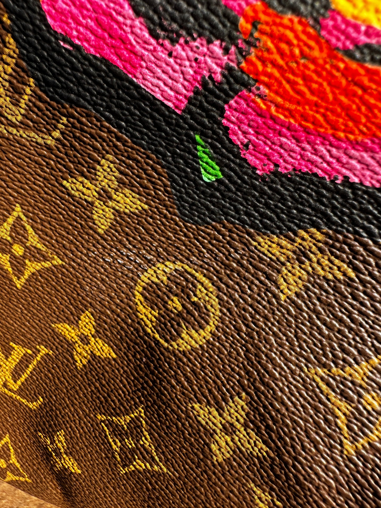 Louis Vuitton Limited Edition Monogram Speedy Roses 30 51189