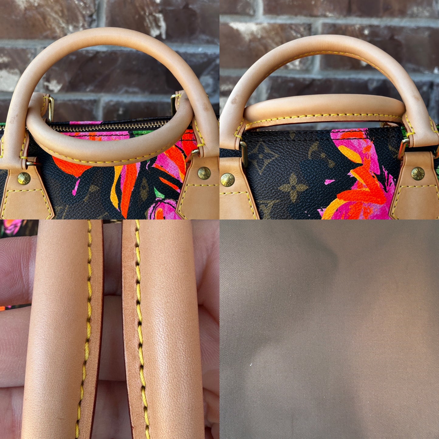 Louis Vuitton Limited Edition Monogram Speedy Roses 30 51189