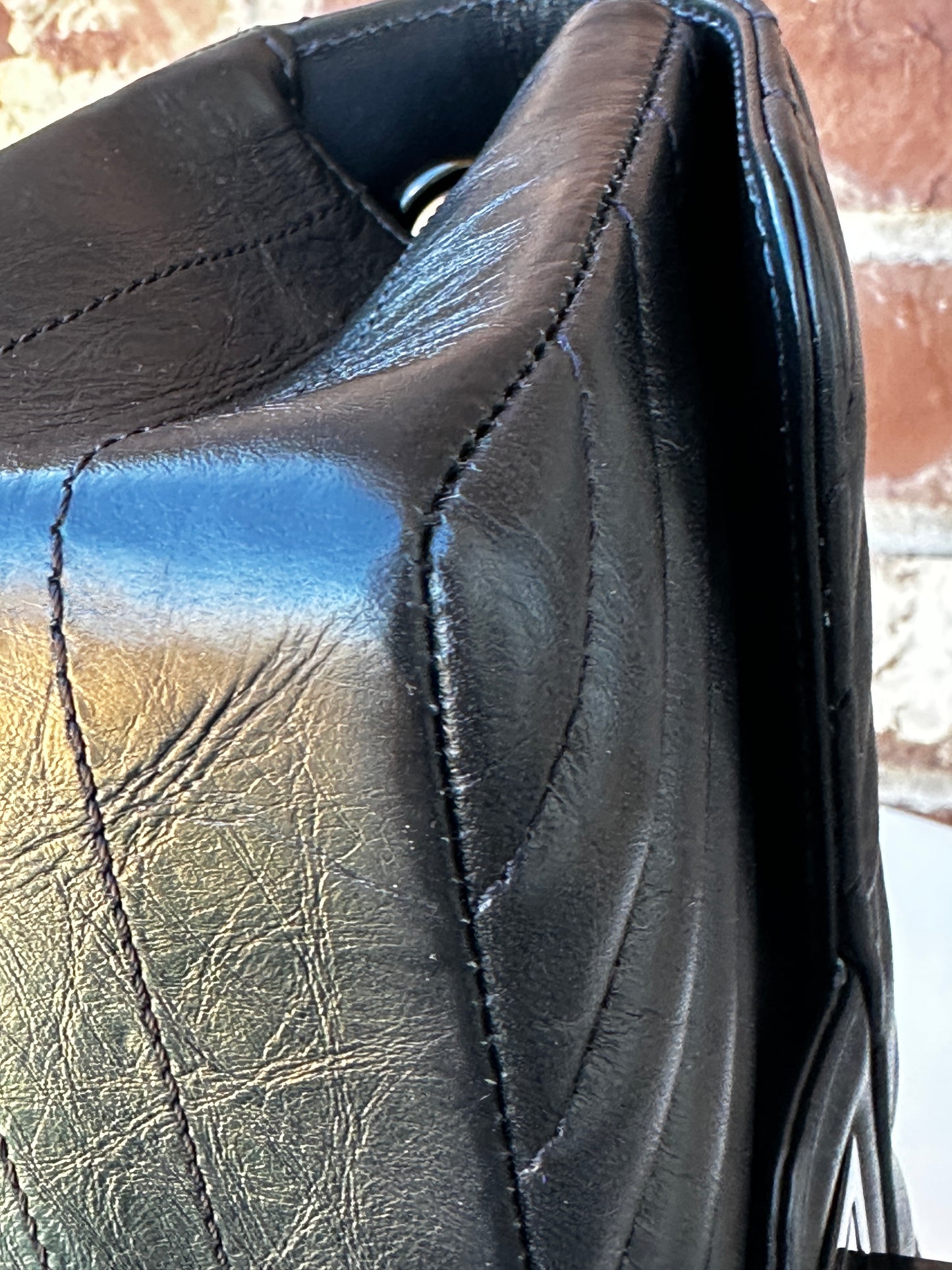 Chanel Reissue 2.55 So Black Chevron Aged Calfskin Mini 41134