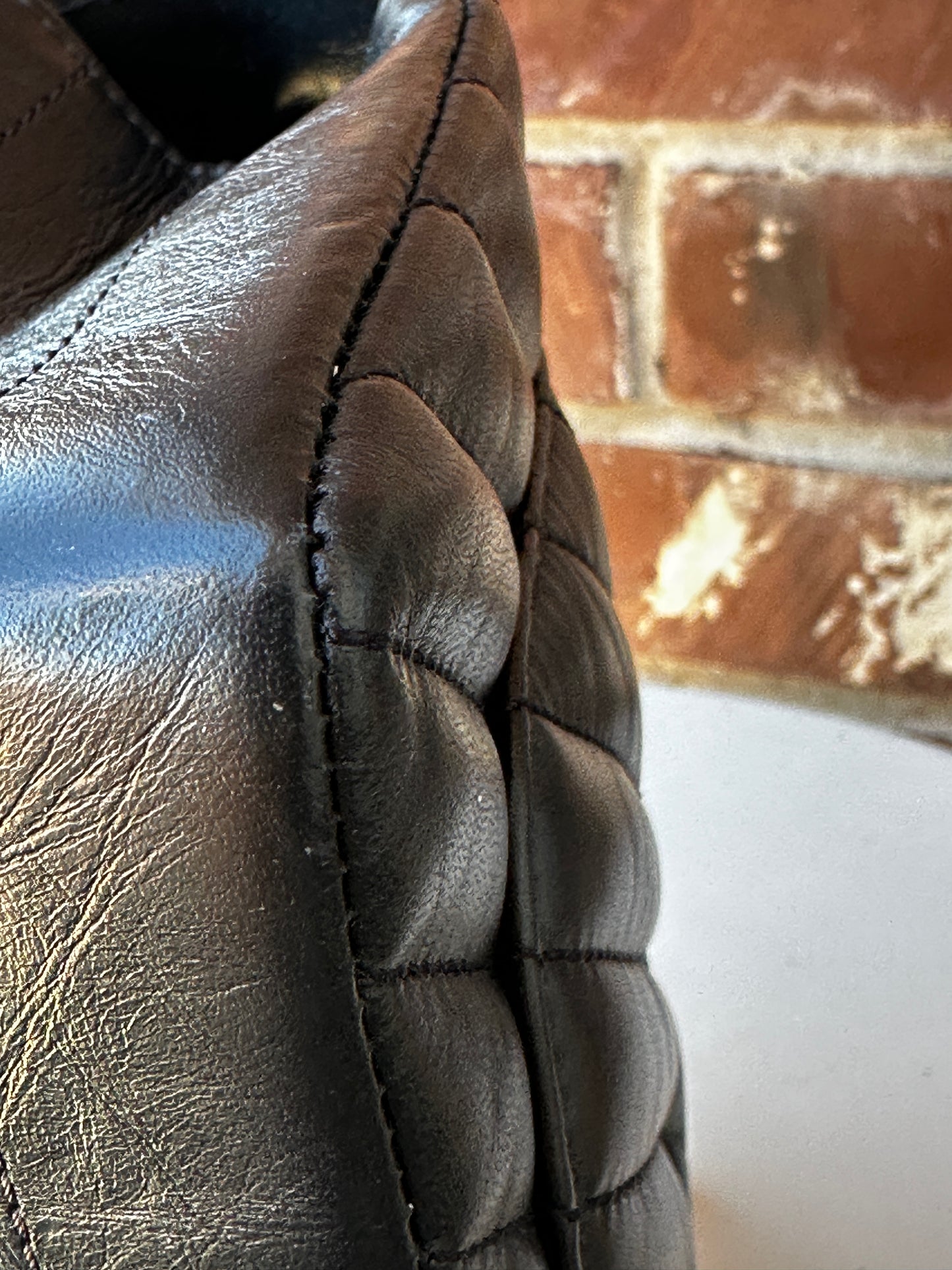 Chanel Reissue 2.55 So Black Chevron Aged Calfskin Mini 41134