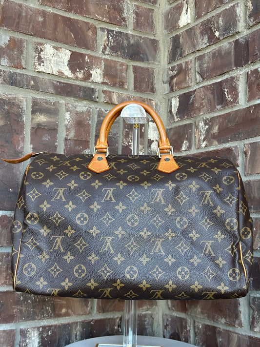 Louis Vuitton Speedy Handbag Monogram Canvas 35 89997