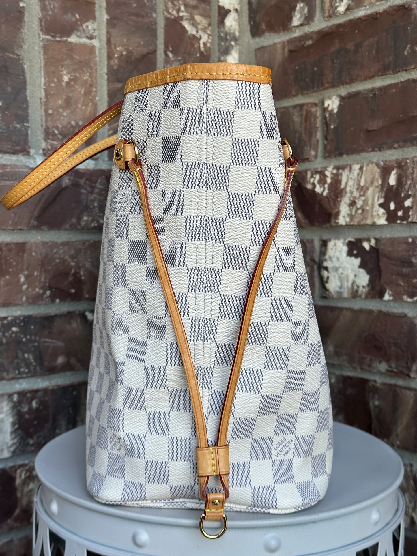 Louis Vuitton Neverfull NM Tote Damier Azur MM 60998