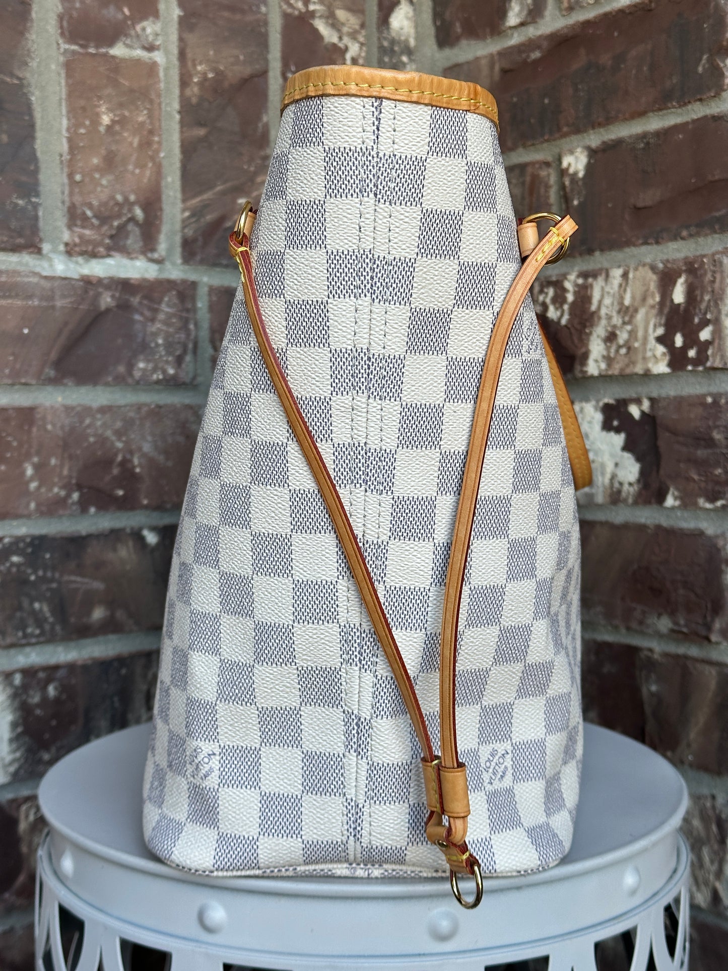 Louis Vuitton Neverfull NM Tote Damier Azur MM 60998