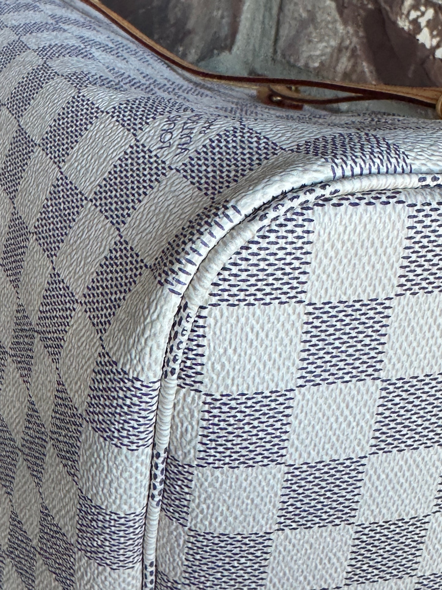 Louis Vuitton Neverfull NM Tote Damier Azur MM 60998