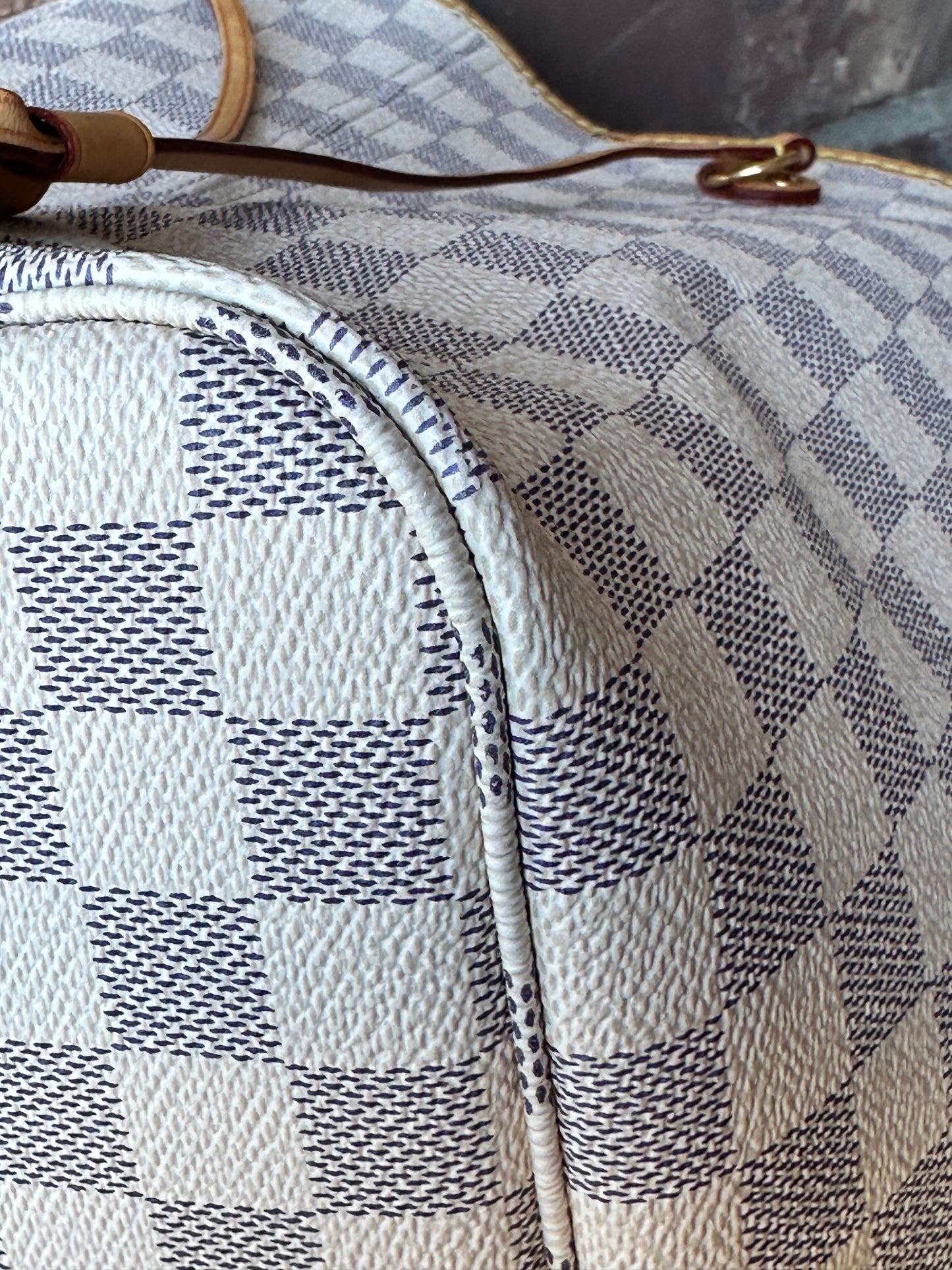 Louis Vuitton Neverfull NM Tote Damier Azur MM 60998