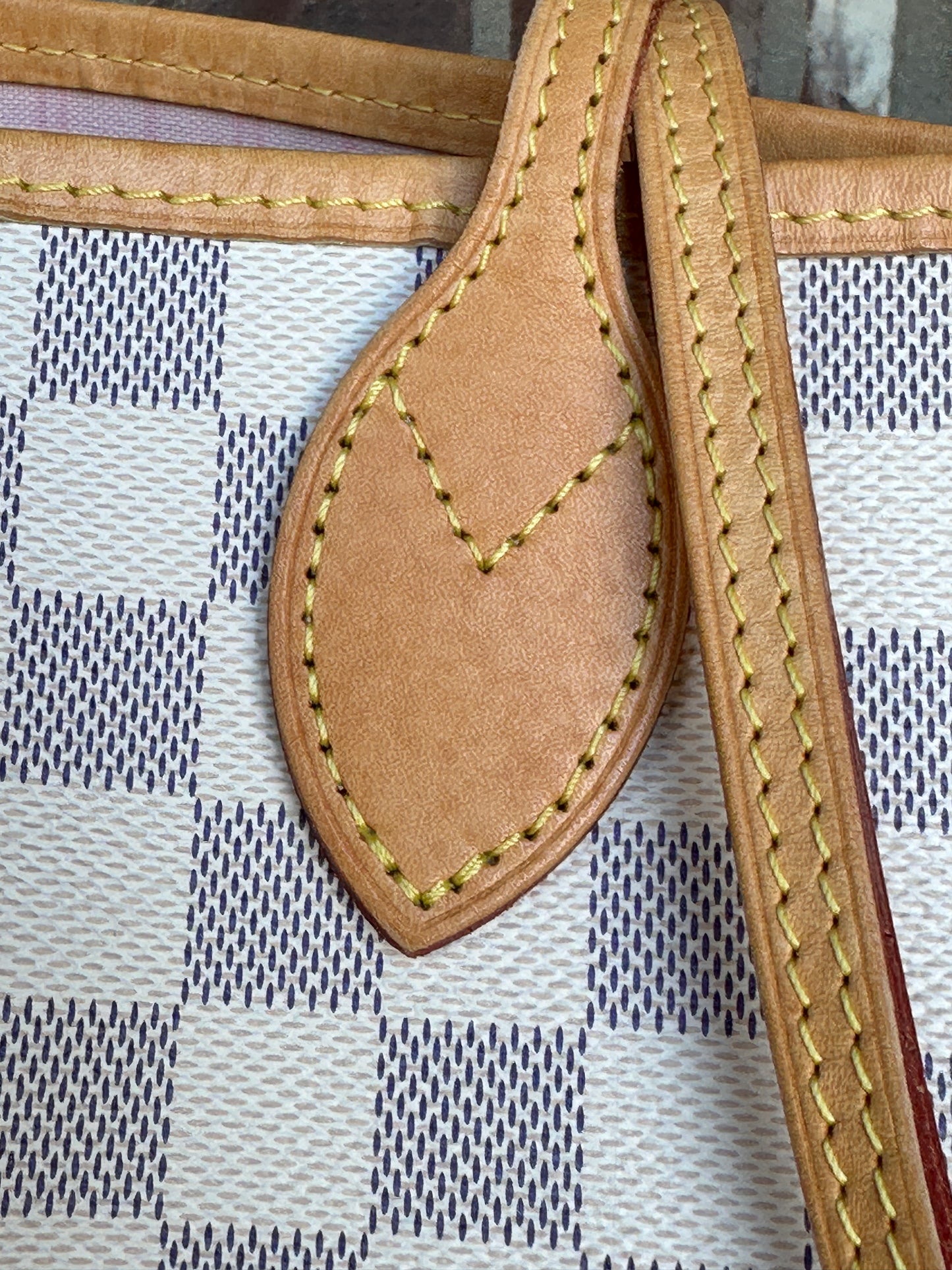 Louis Vuitton Neverfull NM Tote Damier Azur MM 60998