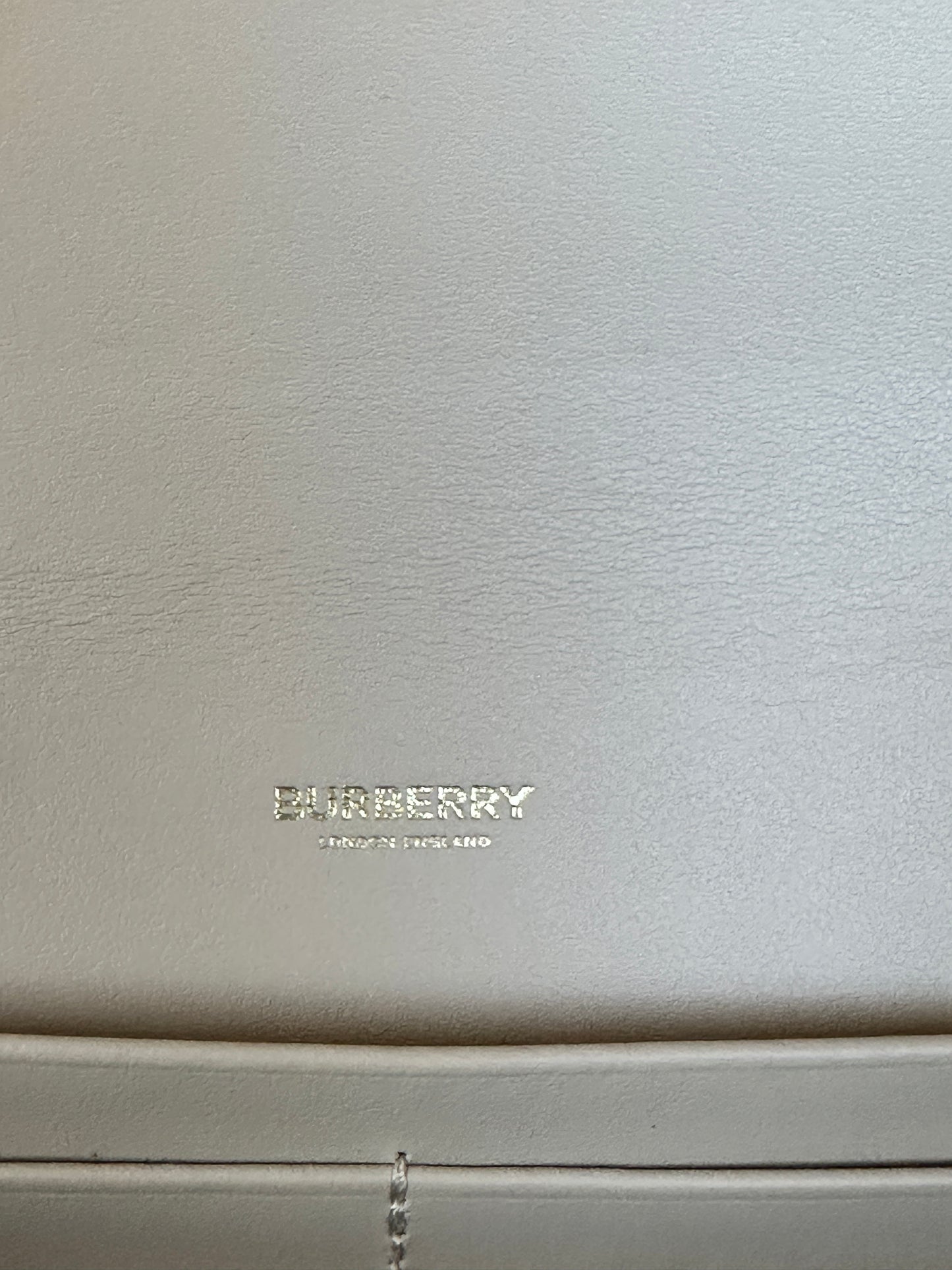 Burberry Hannah Envelope Wallet on Strap Leather and House Check Canvas 68906