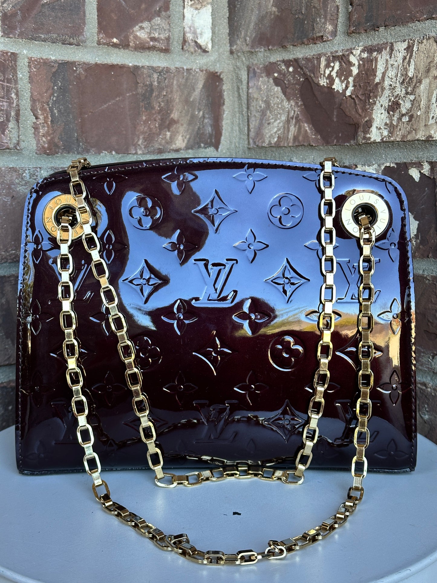 Louis Vuitton Virginia Handbag Monogram Vernis PM 63345