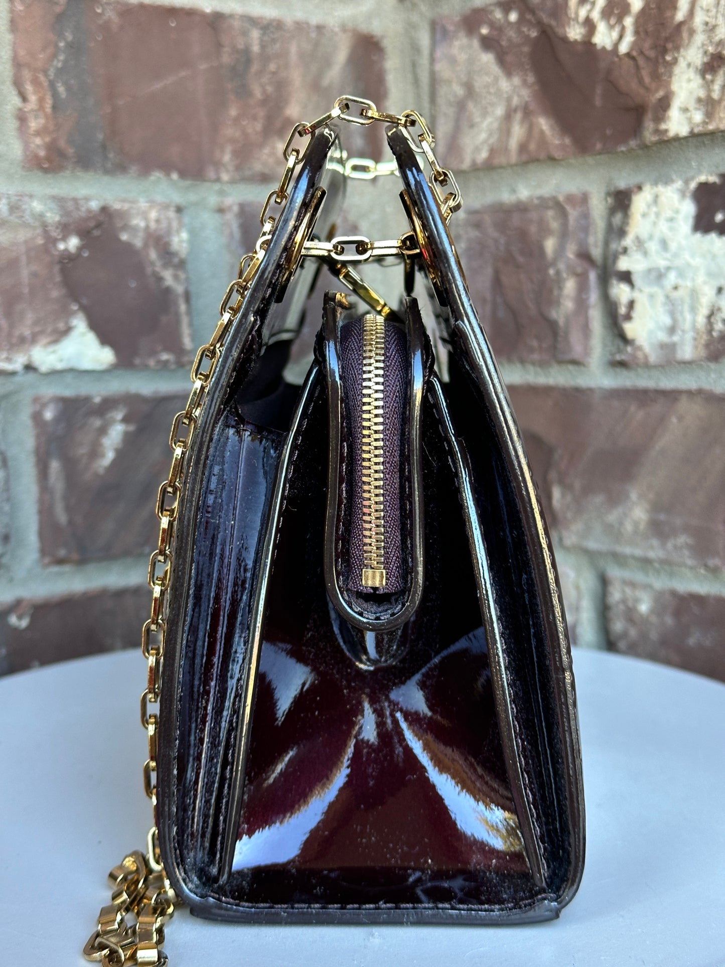 Louis Vuitton Virginia Handbag Monogram Vernis PM 63345