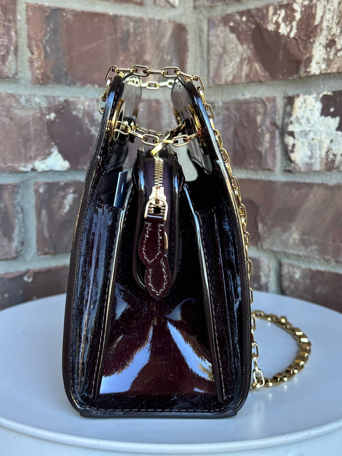 Louis Vuitton Virginia Handbag Monogram Vernis PM 63345