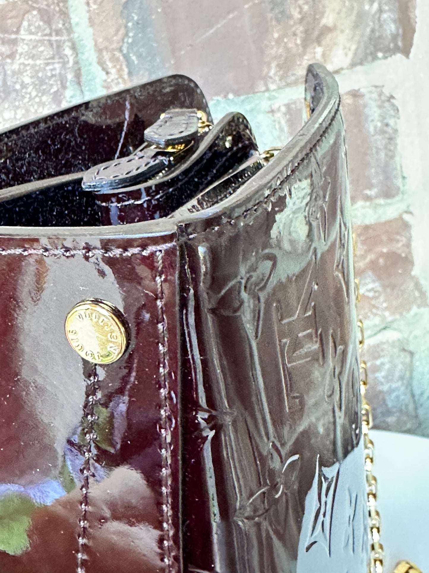 Louis Vuitton Virginia Handbag Monogram Vernis PM 63345