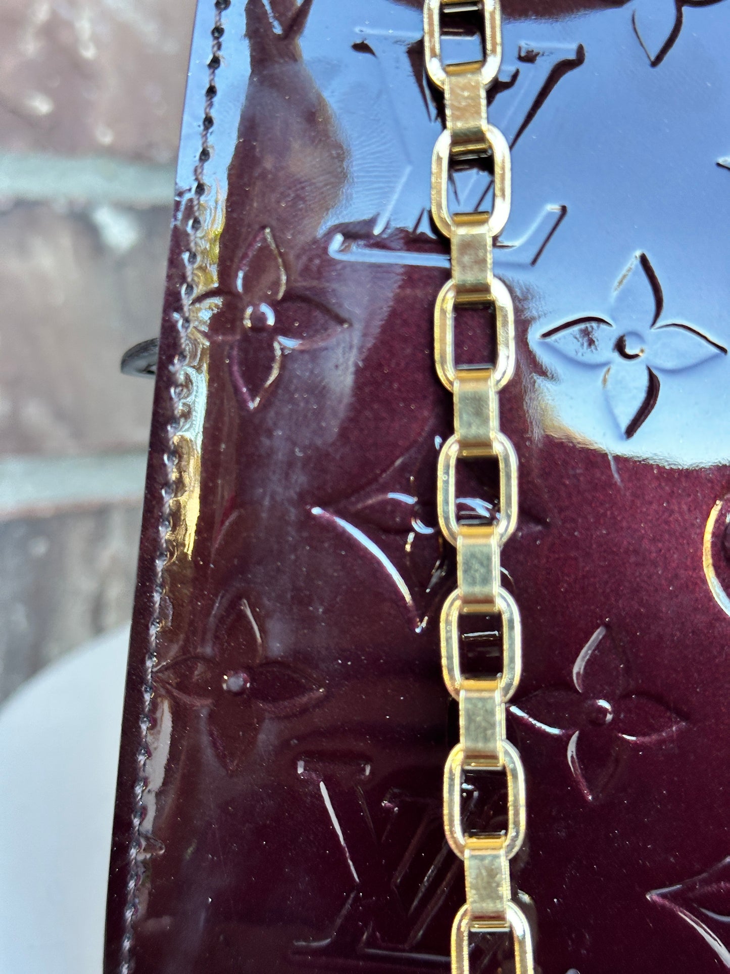 Louis Vuitton Virginia Handbag Monogram Vernis PM 63345