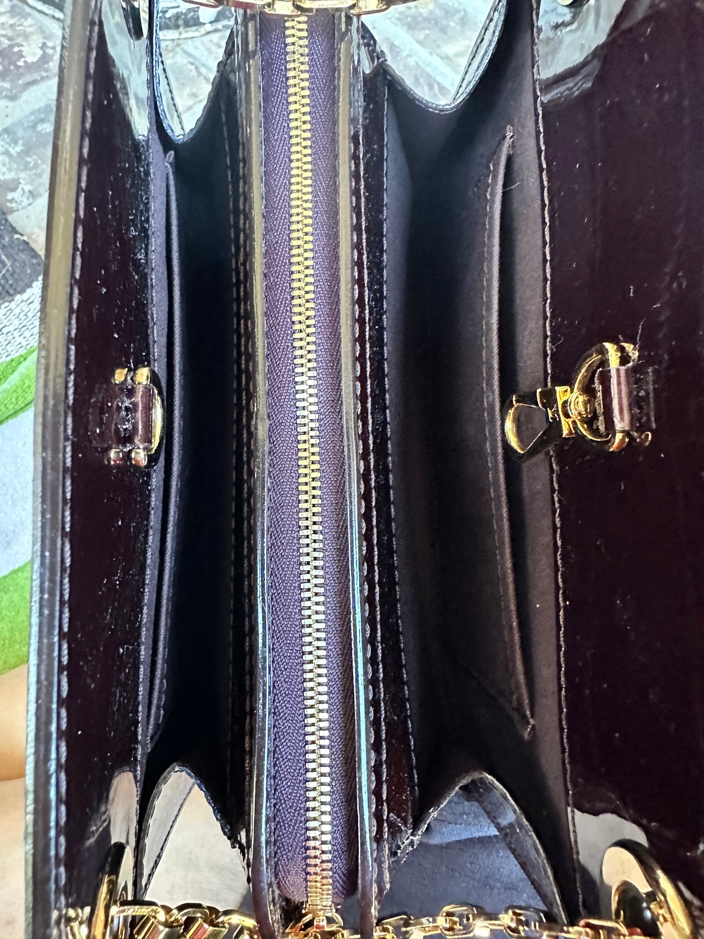 Louis Vuitton Virginia Handbag Monogram Vernis PM 63345