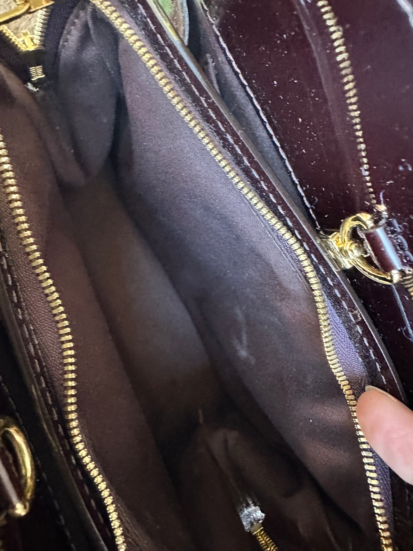 Louis Vuitton Virginia Handbag Monogram Vernis PM 63345