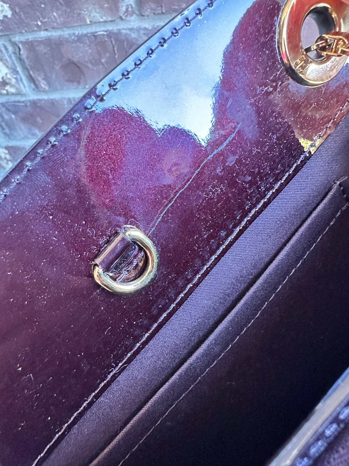 Louis Vuitton Virginia Handbag Monogram Vernis PM 63345