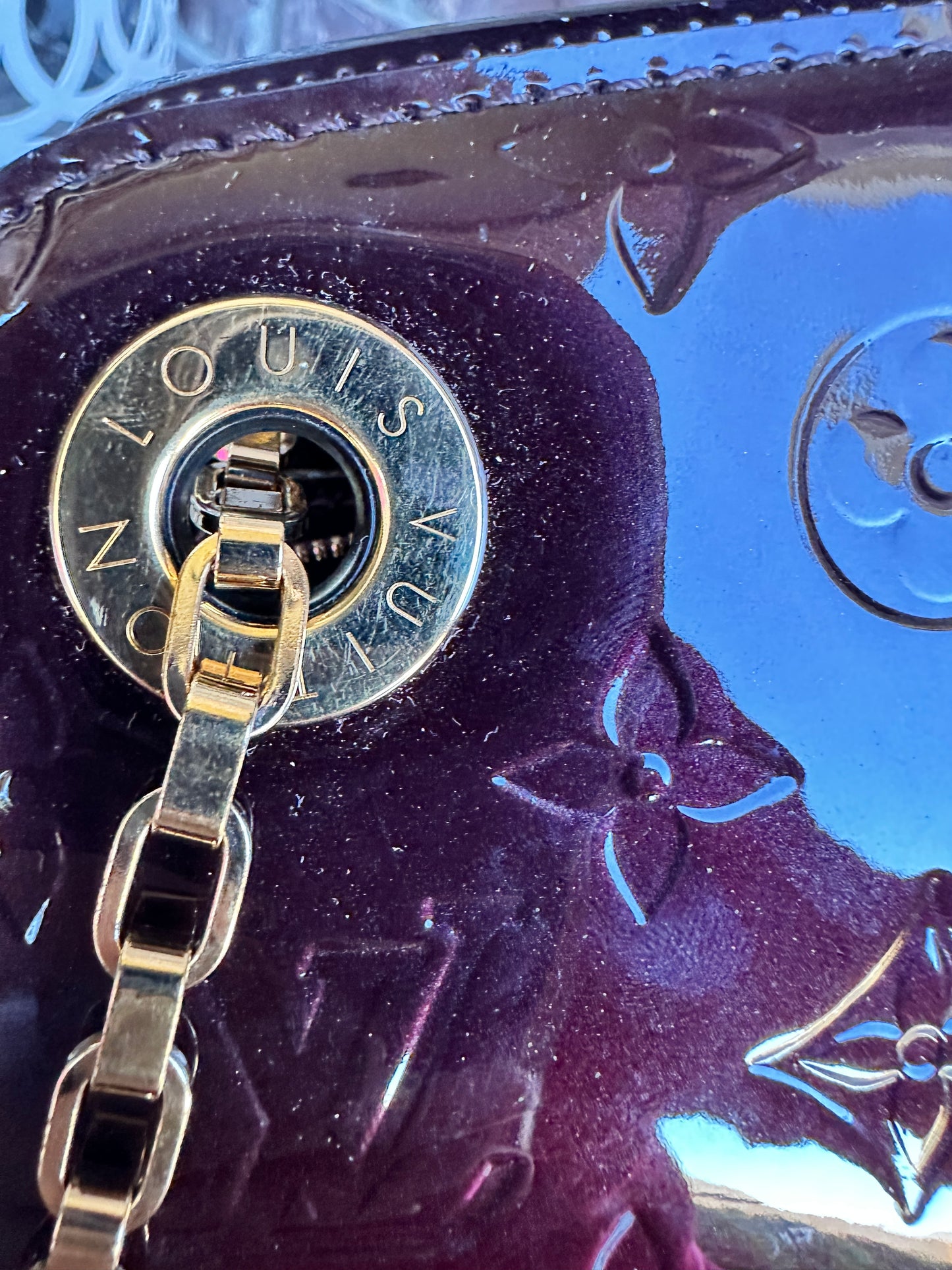 Louis Vuitton Virginia Handbag Monogram Vernis PM 63345