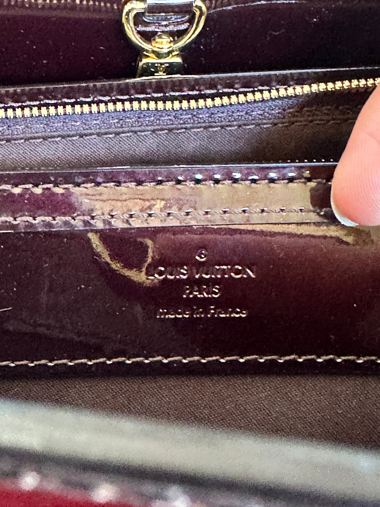 Louis Vuitton Virginia Handbag Monogram Vernis PM 63345