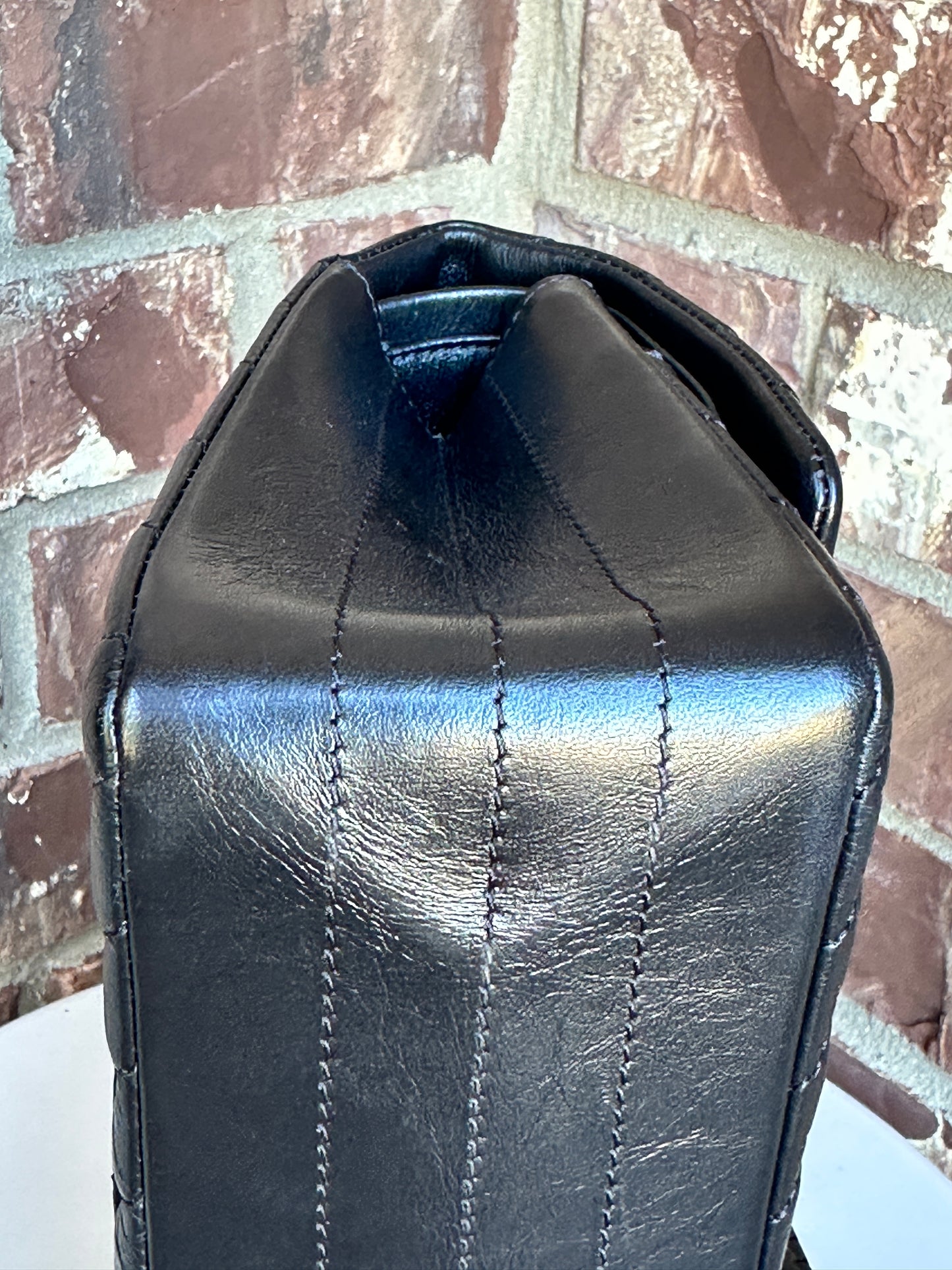 Chanel So Black Reissue 2.55 Chevron Aged Calfskin 225 49586