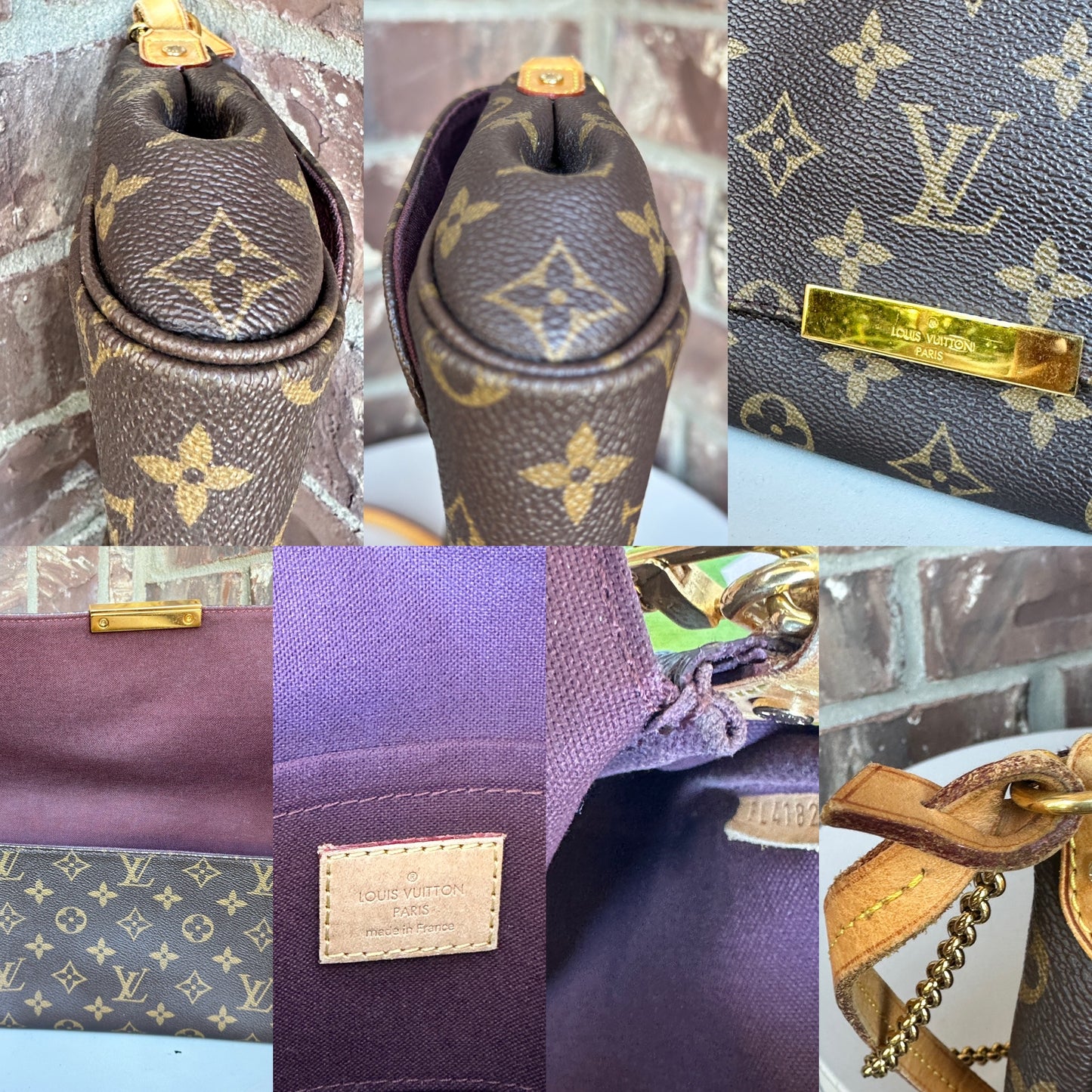 Louis Vuitton Favorite Handbag Monogram Canvas MM 21134