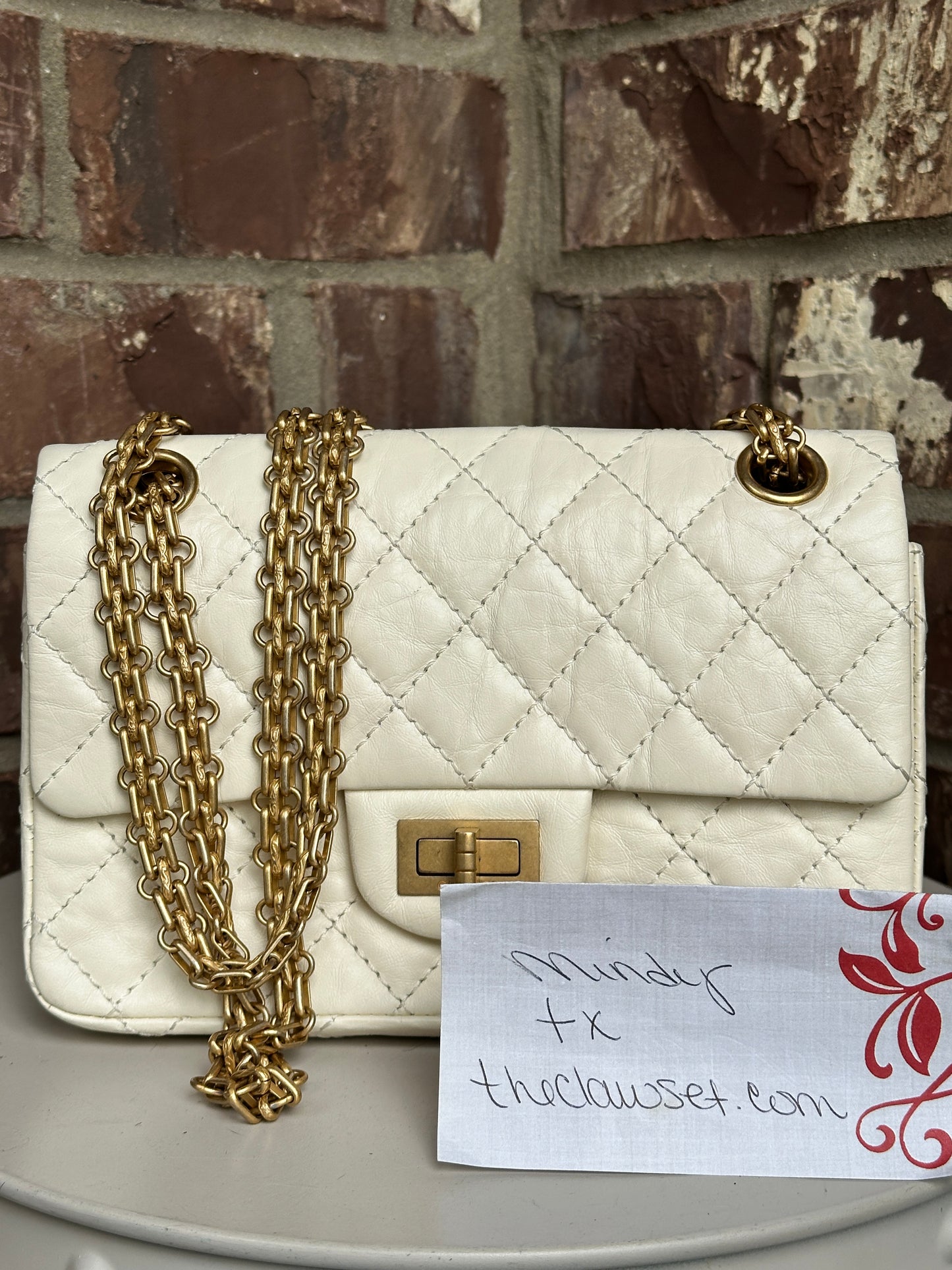 Chanel Reissue 2.55 Flap Bag Quilted Aged Calfskin Mini 80043