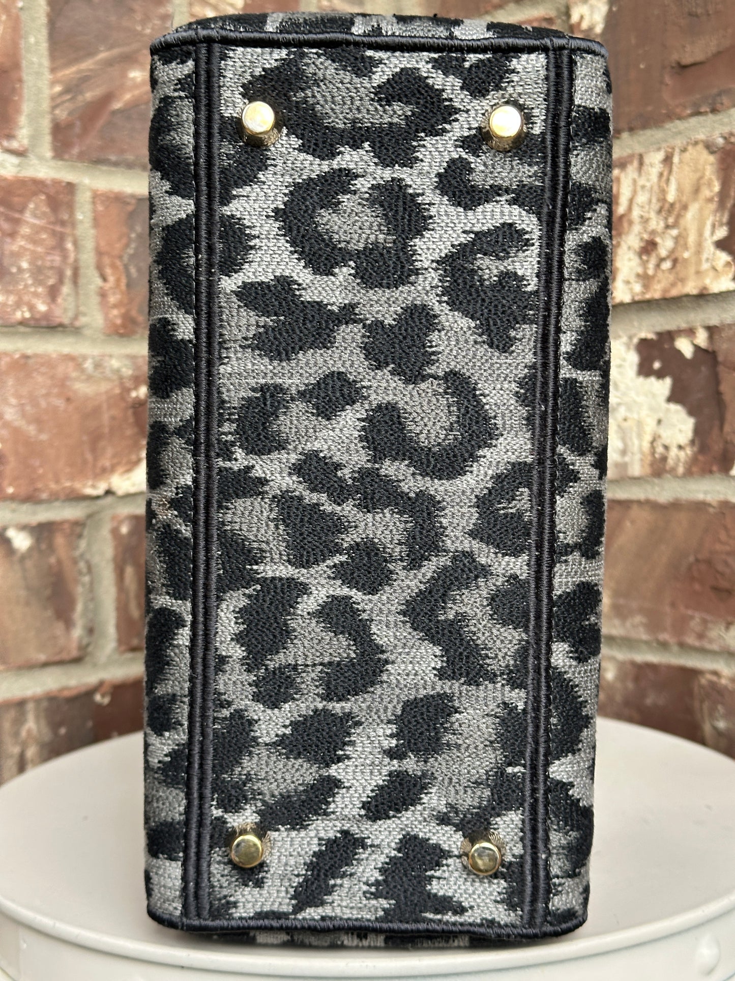 Christian Dior Lady D-Lite Bag Mizza Embroidered Canvas Medium 52213