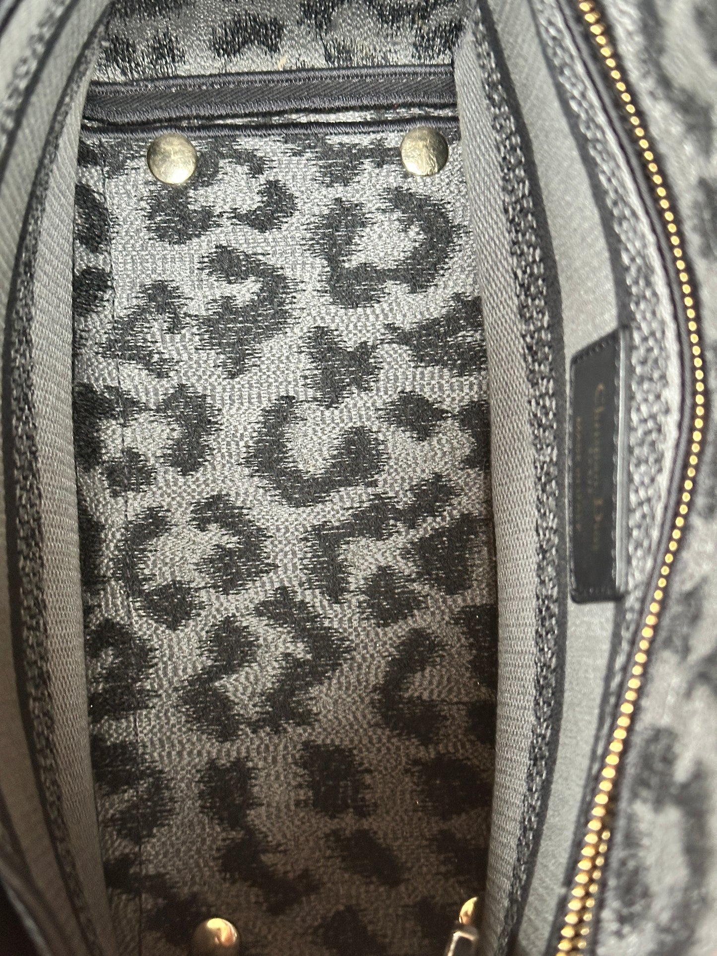 Christian Dior Lady D-Lite Bag Mizza Embroidered Canvas Medium 52213