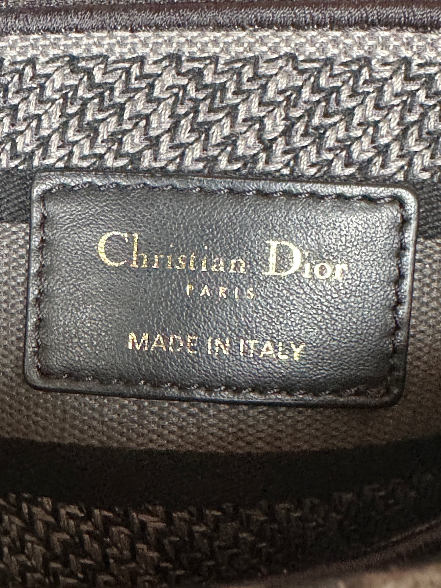 Christian Dior Lady D-Lite Bag Mizza Embroidered Canvas Medium 52213