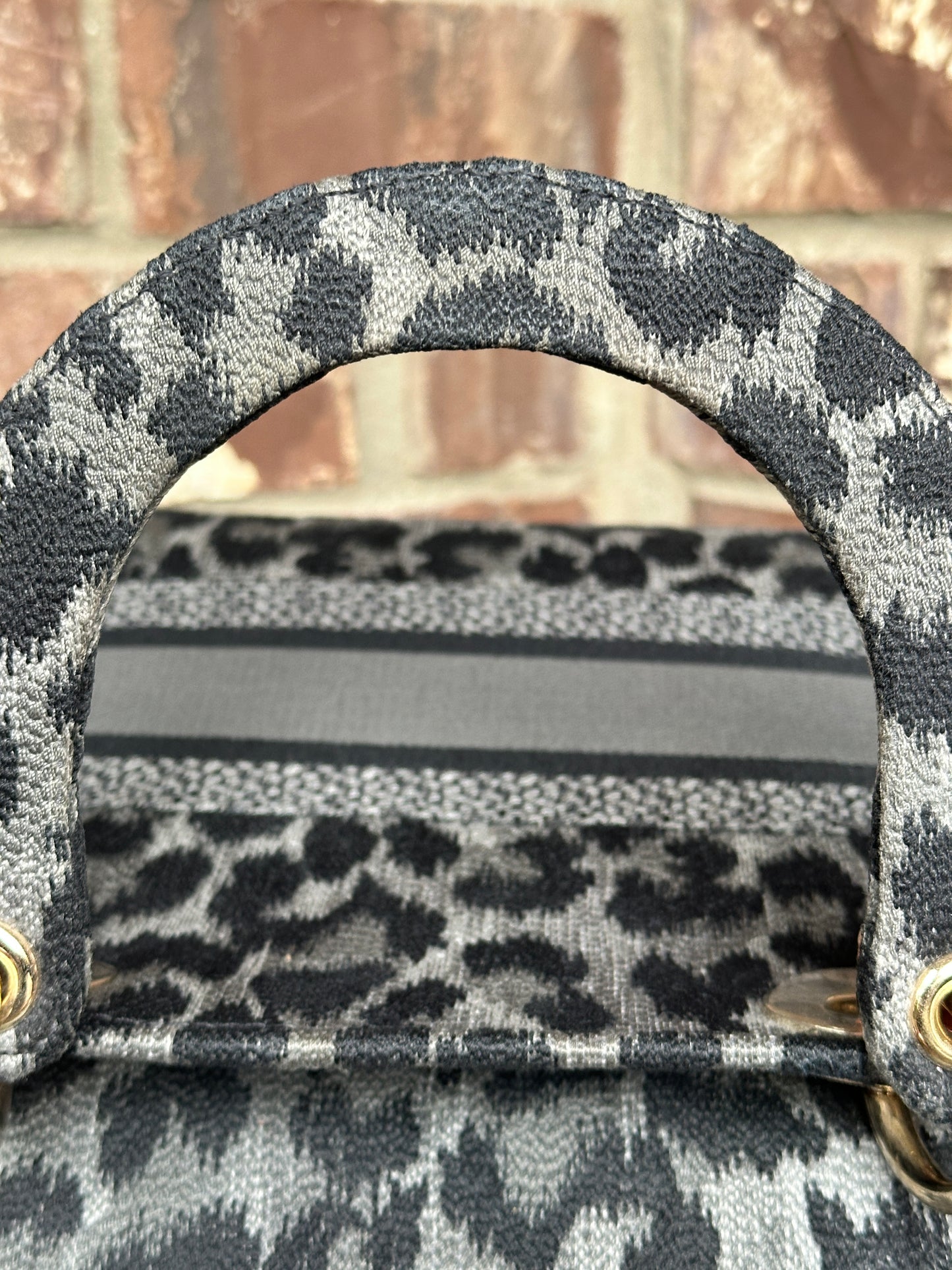 Christian Dior Lady D-Lite Bag Mizza Embroidered Canvas Medium 52213