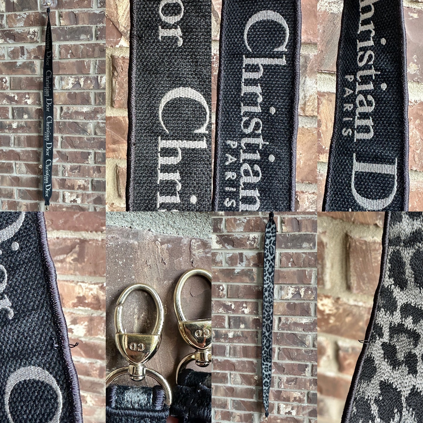 Christian Dior Lady D-Lite Bag Mizza Embroidered Canvas Medium 52213