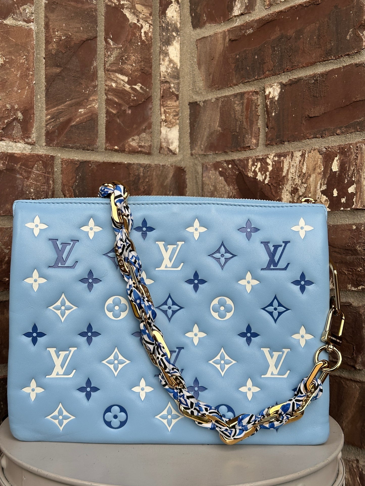 Louis Vuitton Coussin Bag By The Pool Monogram Embossed Lambskin PM 79002