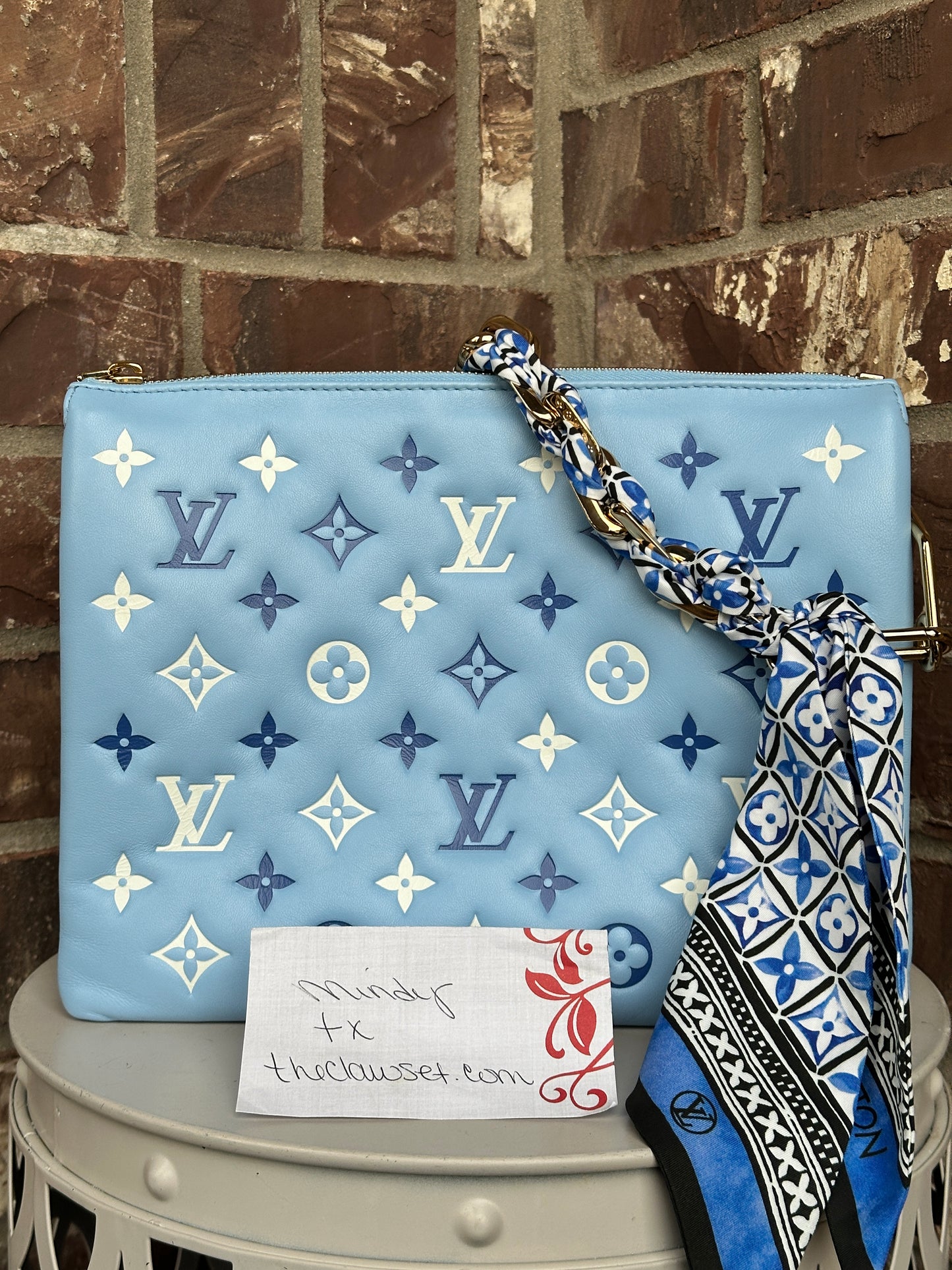 Louis Vuitton Coussin Bag By The Pool Monogram Embossed Lambskin PM 79002