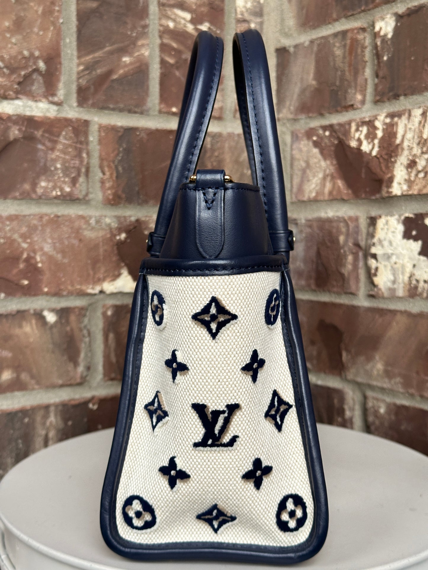 Louis Vuitton On My Side Tote Monogram Tufted Canvas PM 90326
