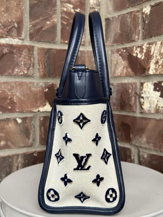 Louis Vuitton On My Side Tote Monogram Tufted Canvas PM 90326