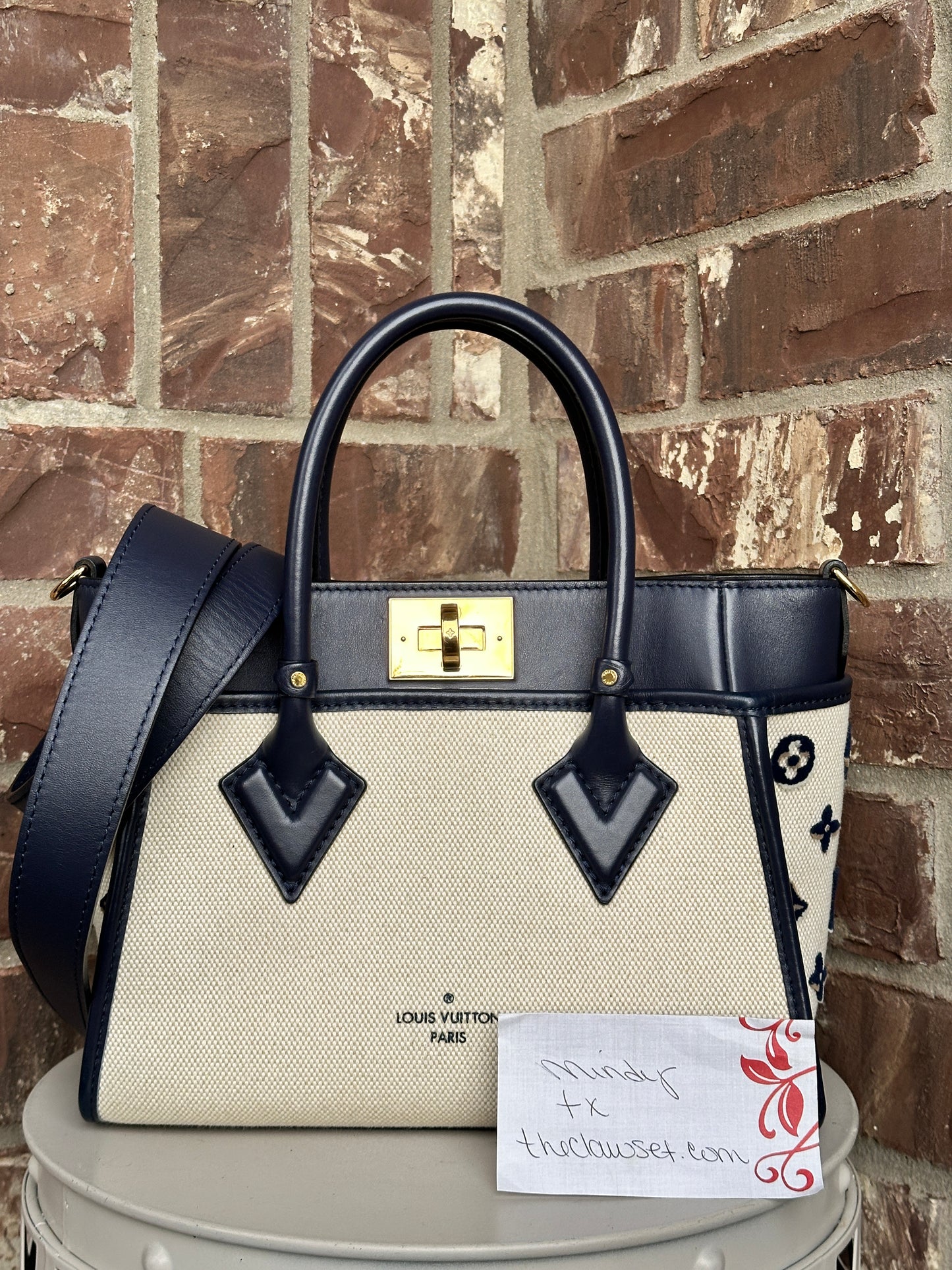 Louis Vuitton On My Side Tote Monogram Tufted Canvas PM 90326