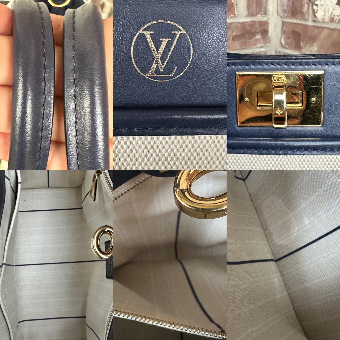 Louis Vuitton On My Side Tote Monogram Tufted Canvas PM 90326