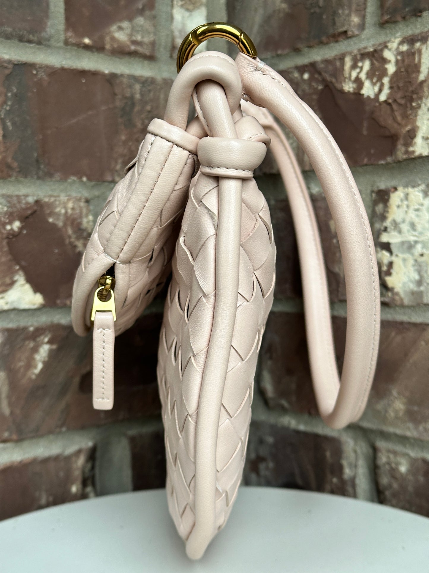 Bottega Veneta Gemelli Shoulder Bag Intrecciato Leather Small 49124