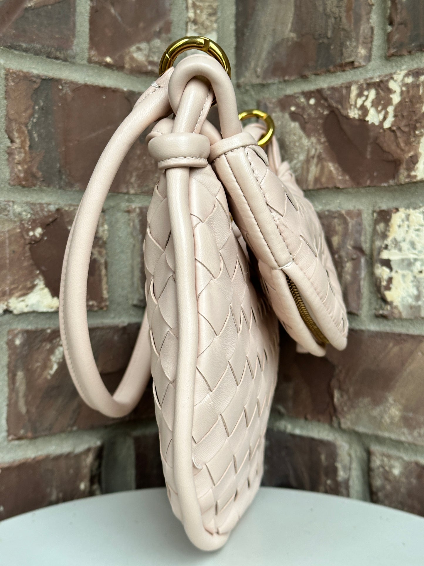 Bottega Veneta Gemelli Shoulder Bag Intrecciato Leather Small 49124