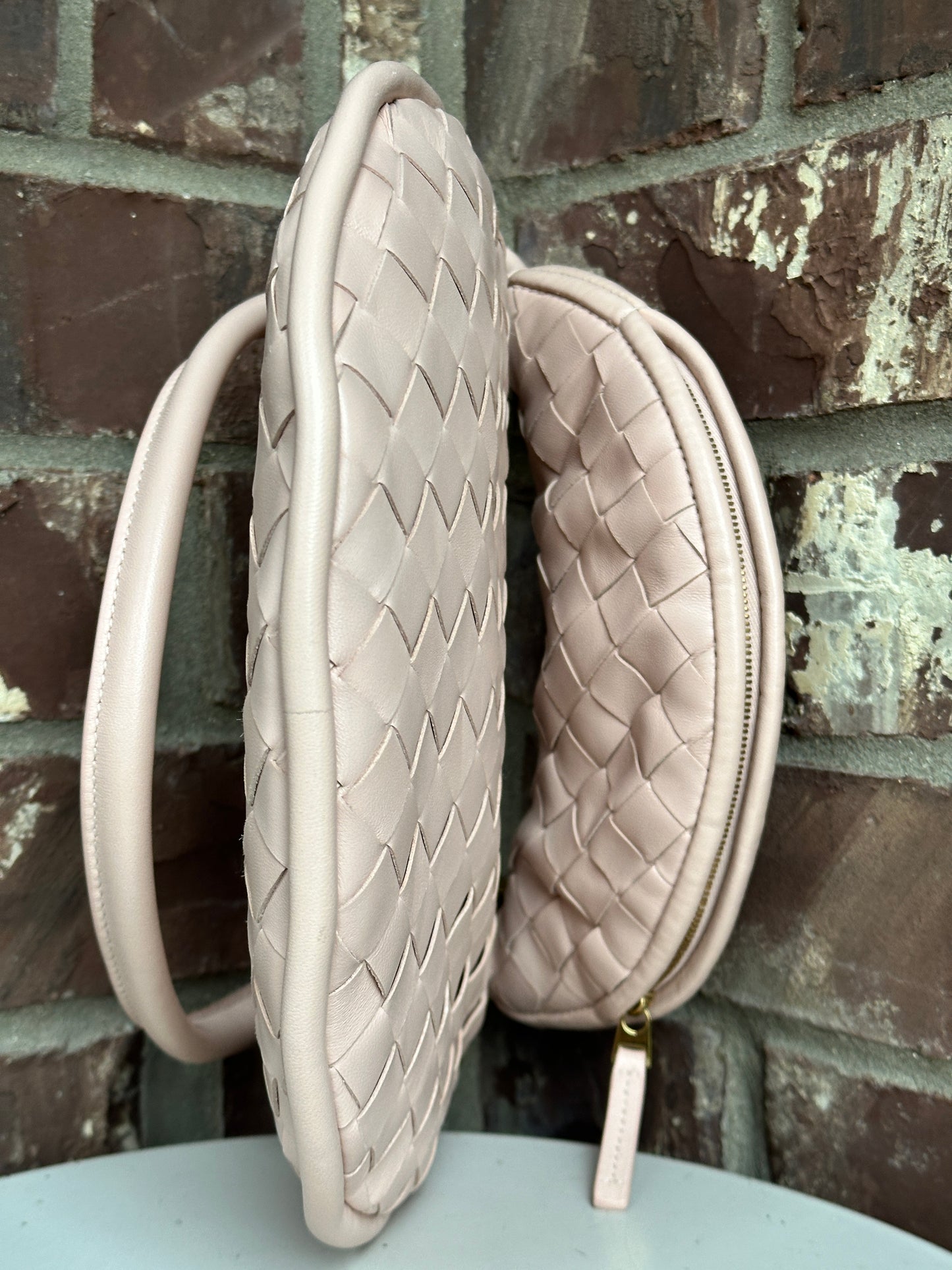 Bottega Veneta Gemelli Shoulder Bag Intrecciato Leather Small 49124