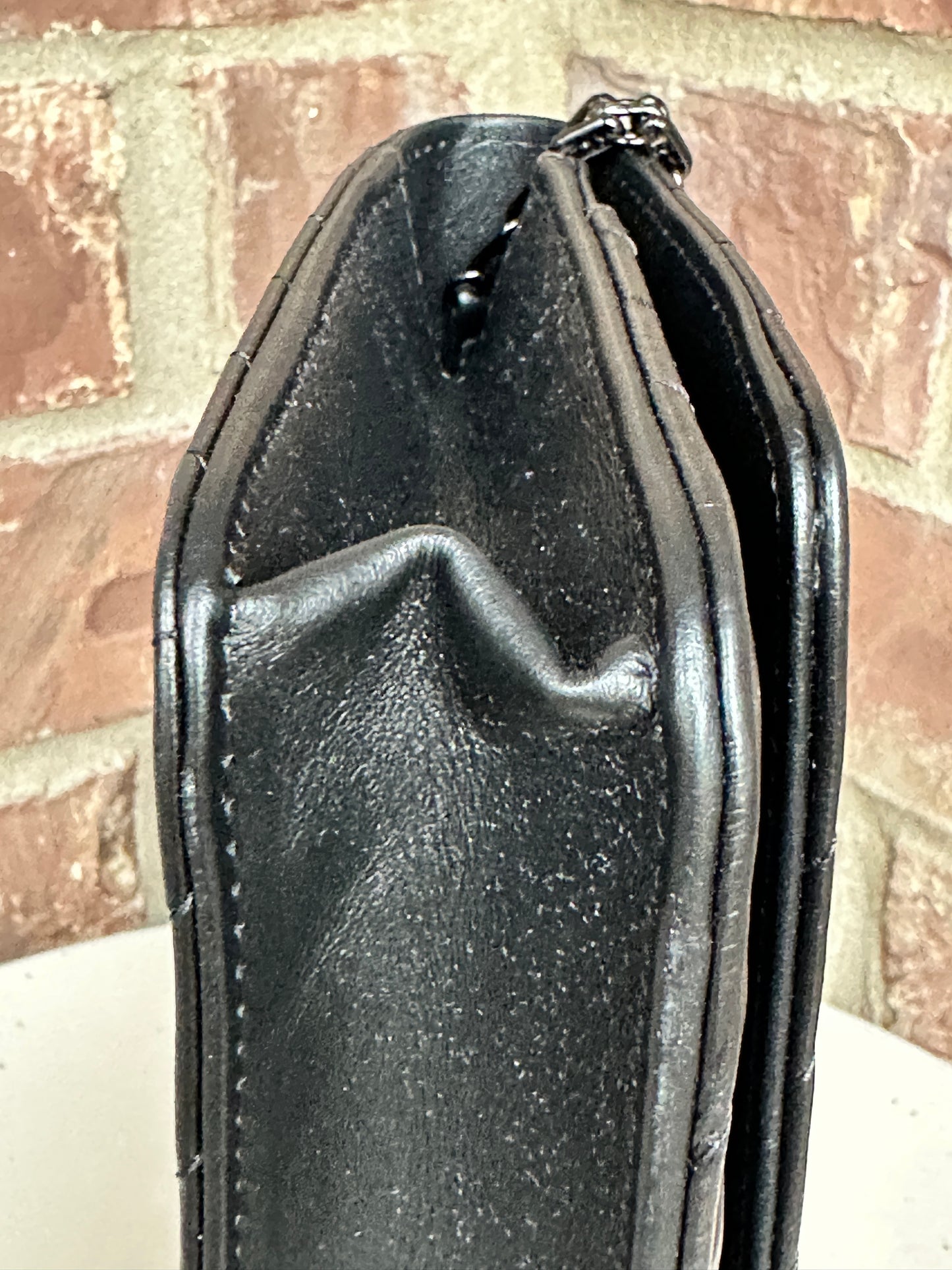 Chanel So Black Reissue 2.55 Wallet on Chain Chevron Sheepskin 45903