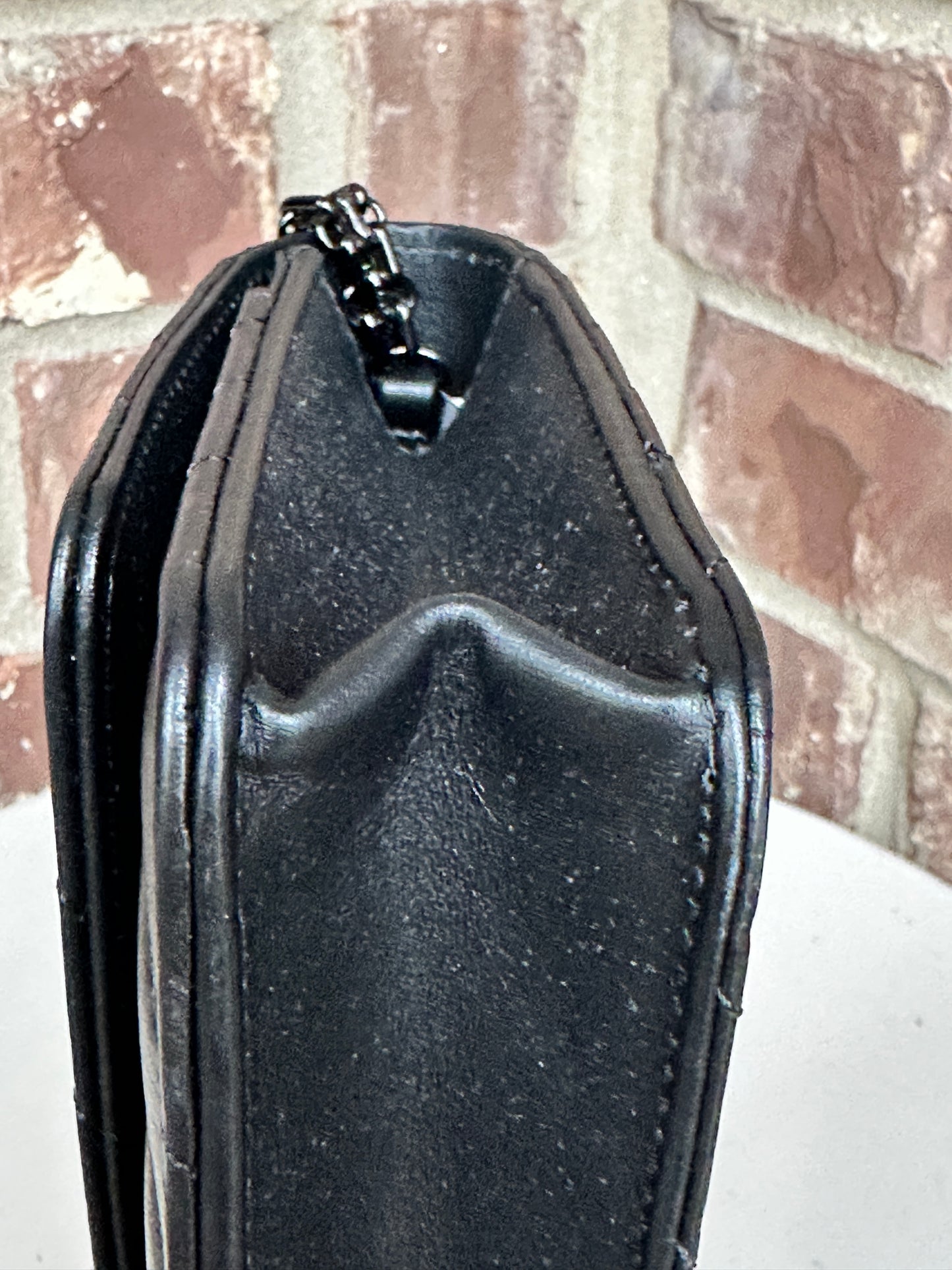 Chanel So Black Reissue 2.55 Wallet on Chain Chevron Sheepskin 45903