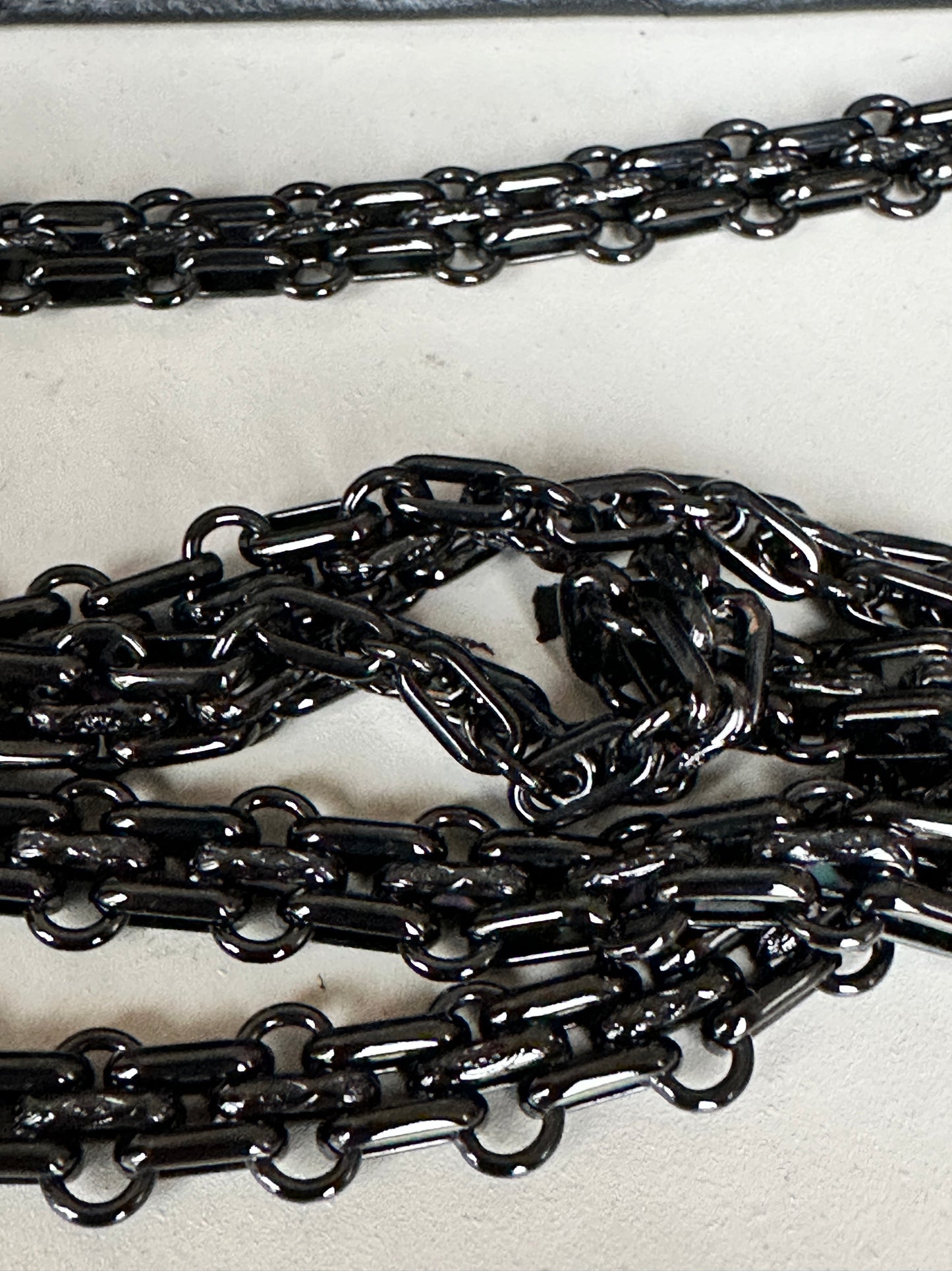 Chanel So Black Reissue 2.55 Wallet on Chain Chevron Sheepskin 45903