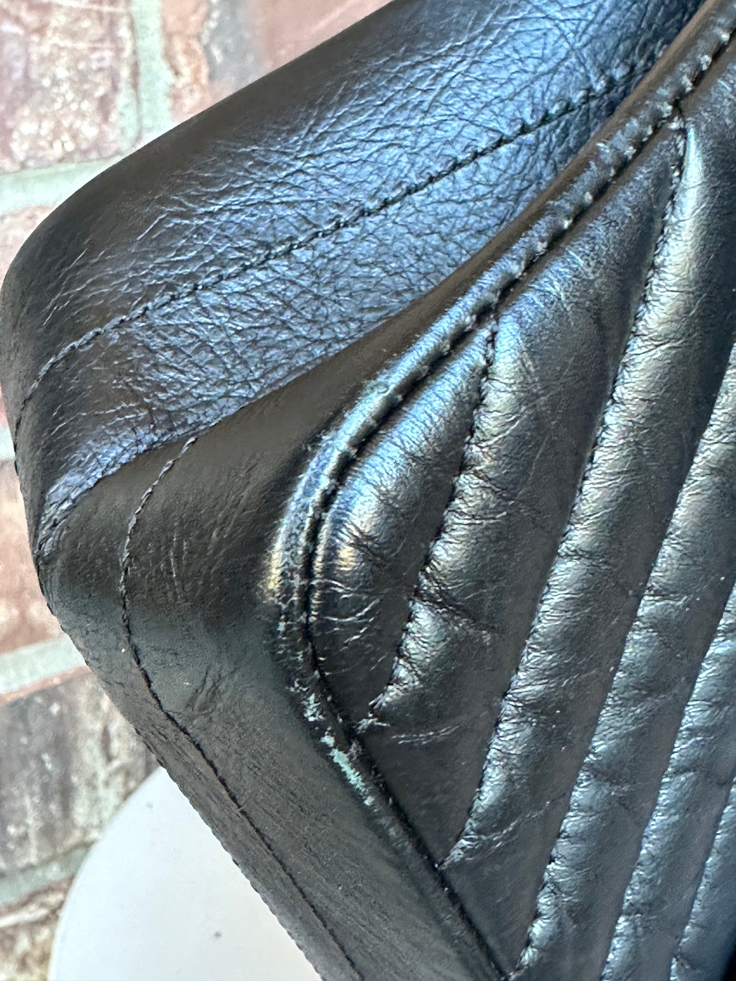 Chanel So Black Reissue 2.55 Flap Bag Chevron Aged Calfskin 225	57985