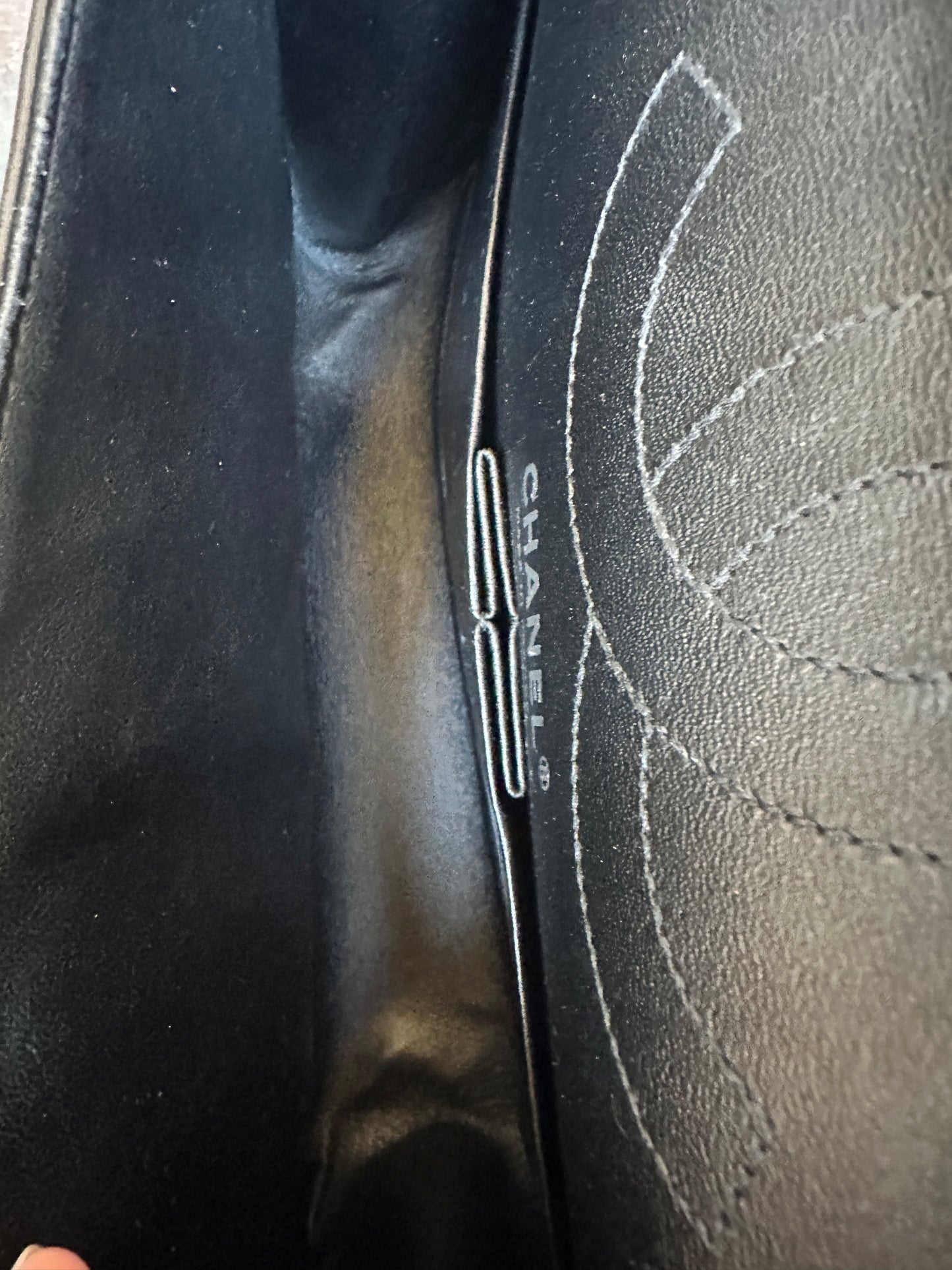 Chanel So Black Reissue 2.55 Flap Bag Chevron Aged Calfskin 225	57985