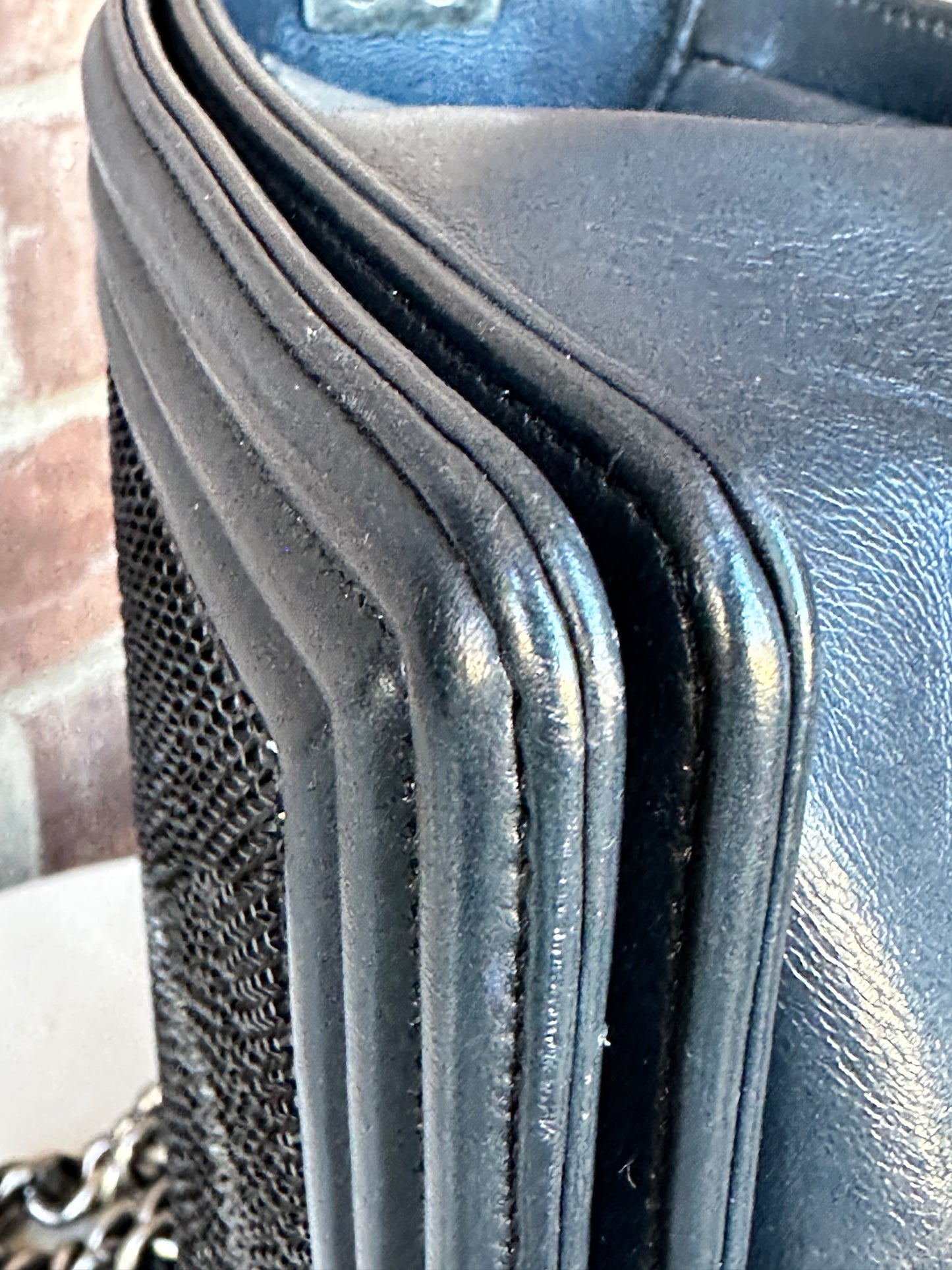 Chanel Paris-Dallas Boy Flap Bag Limited Edition Metallized Strass Old Medium 436609