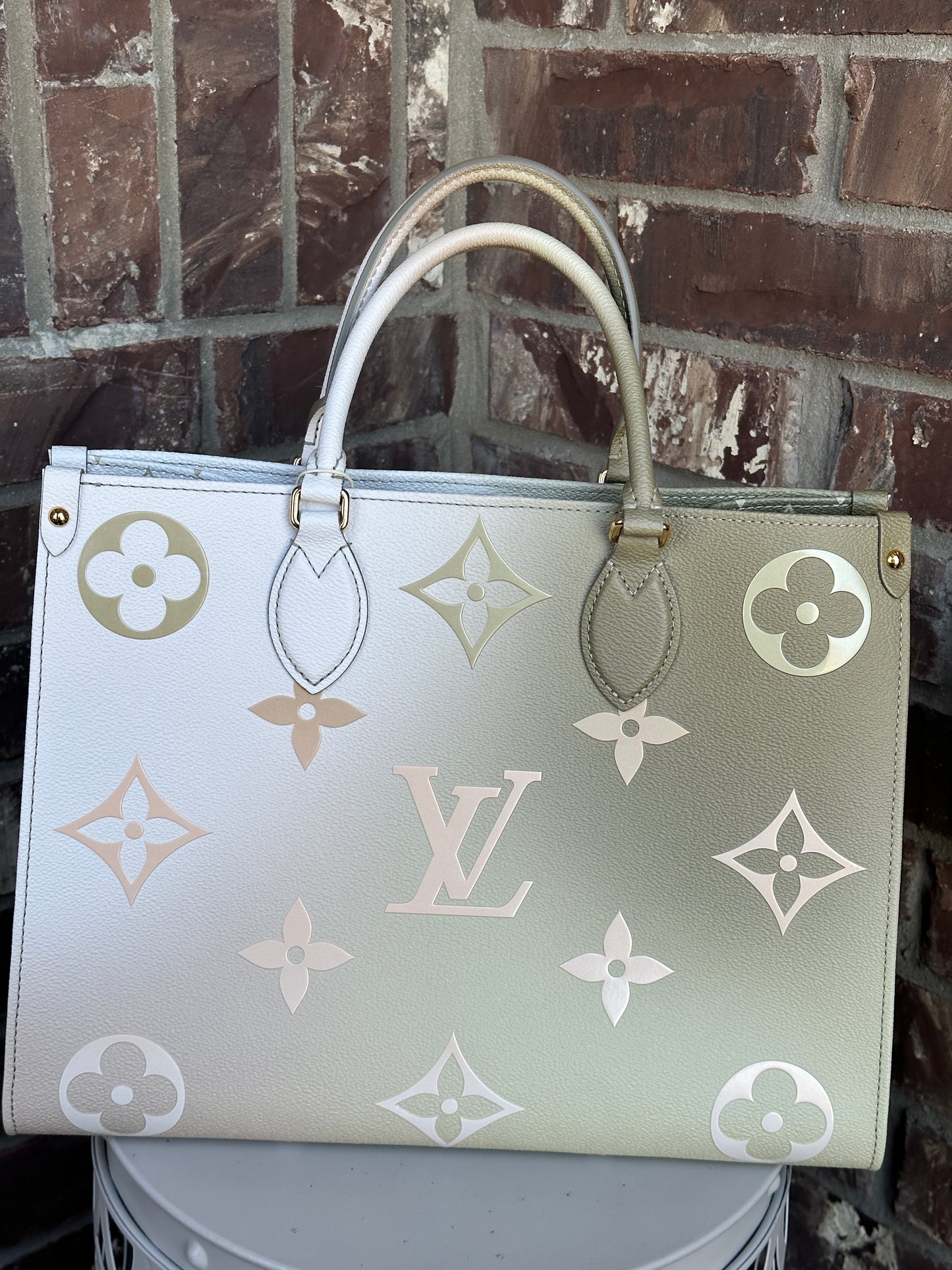 Louis Vuitton OnTheGo Tote Spring in the City Monogram Giant Canvas MM
