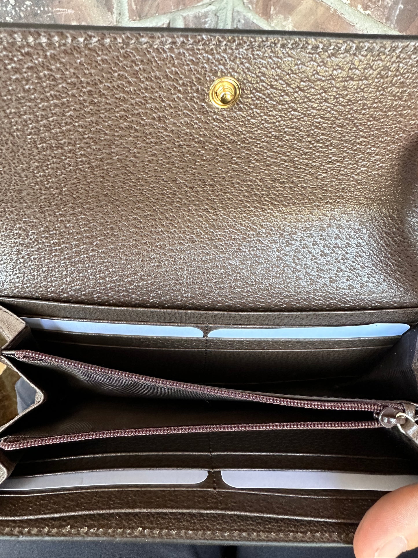 Gucci Ophidia Continental GG Supreme Continental Wallet