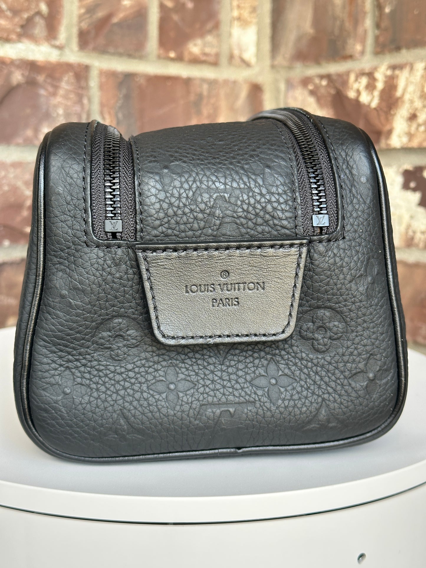 Louis Vuitton Dopp Kit Toiletry Pouch Taurillon Monogram Leather 85243